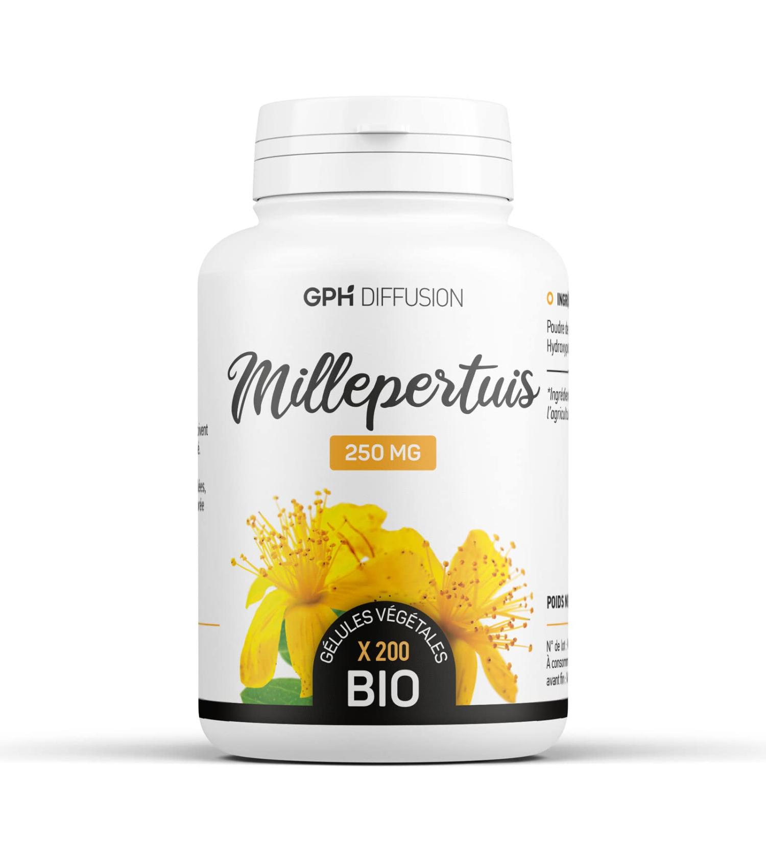Millepertuis Bio - 250 mg - 200 g lules v g tales