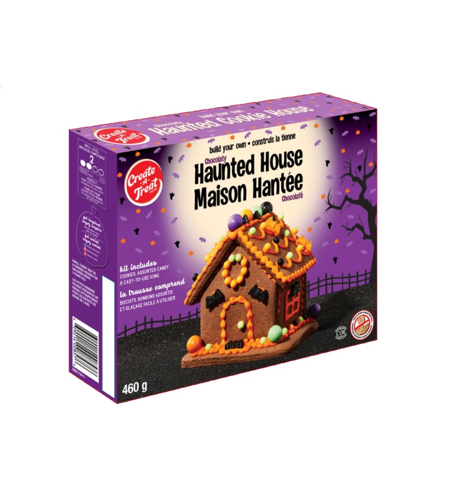 Create A Treat E-Z Build Halloween Chocolate Cookie Haunted House and Spooky Cookie Halloween Decorating Kit  - Buy Online on GoSupps.com