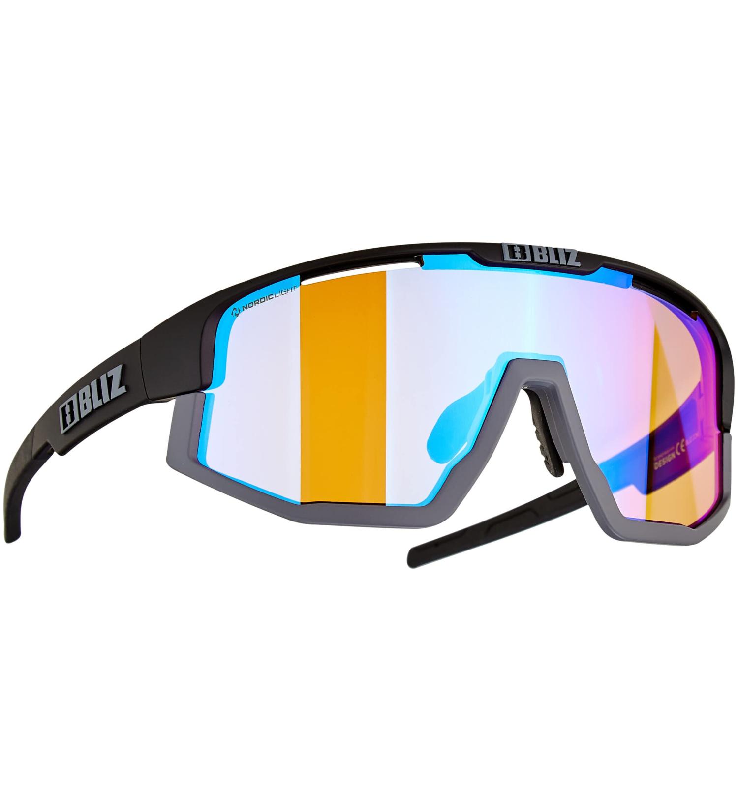 Buy Bliz Vision Nordic Light Sports Glasses - Matt Black-Orange Blue Multi | International Shipping Available - Buy Online on GoSupps.com