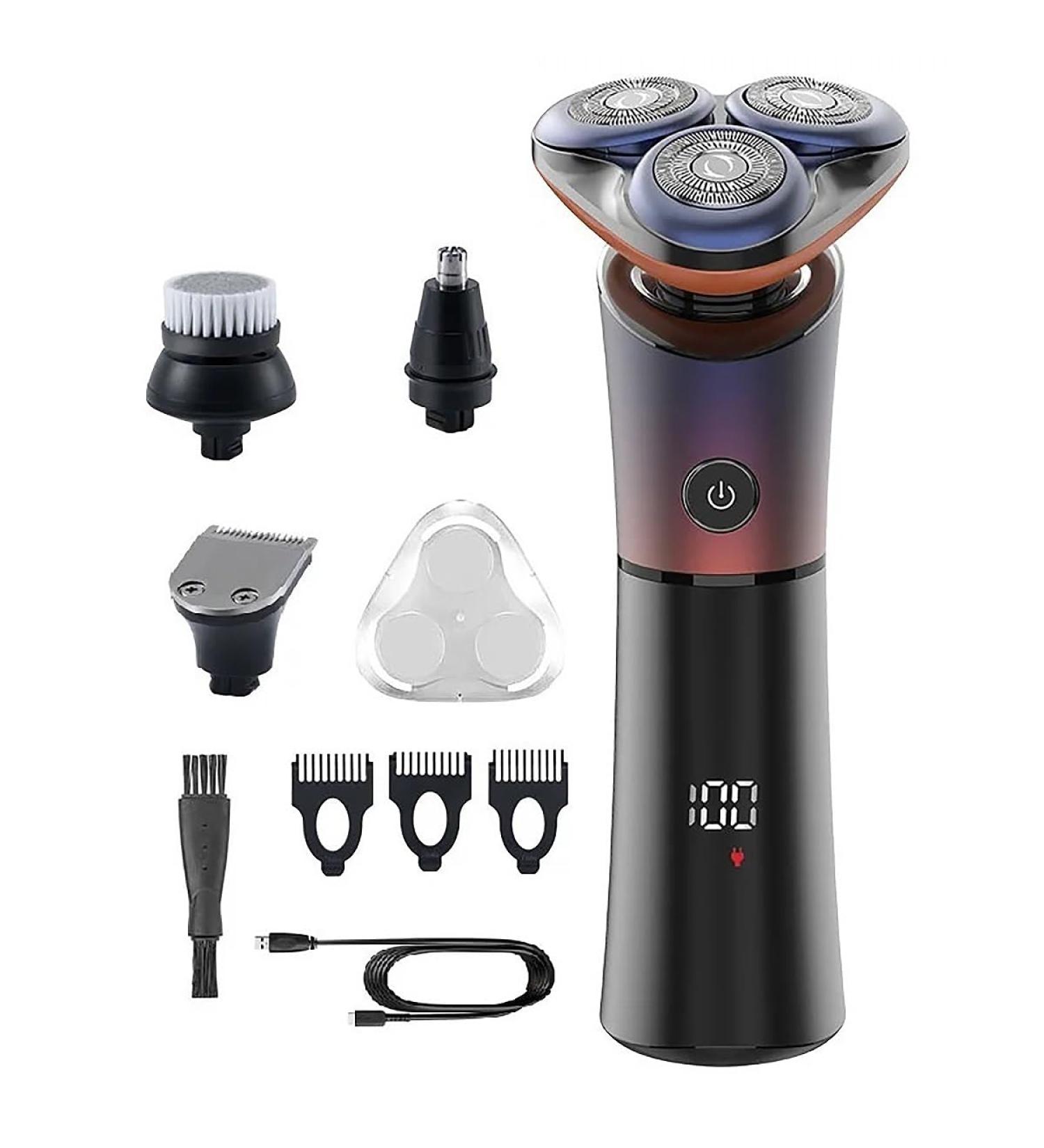 Buy Cordless IPX6 Electric Razor for Men - Wet & Dry Waterproof Shaver for Beard & Bald Head | Rechargeable 4in1 - Buy Online on GoSupps.com