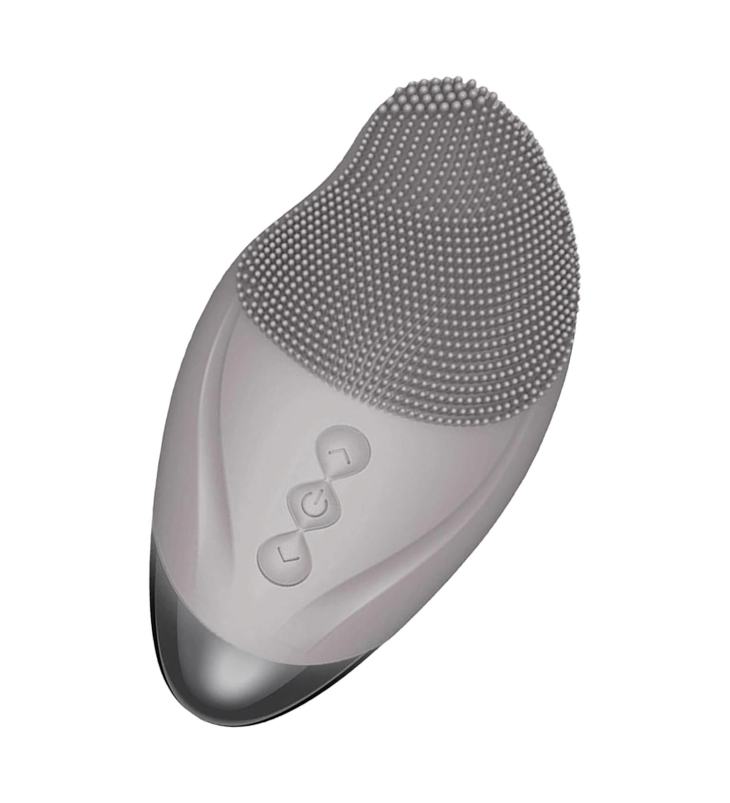 Facial Cleansing Brush Face Scrubber | Soft Silicone Electric Exfoliator - Vibrating Waterproof Rechargeable Simple Skin Care Tools for Enhances Absorption of Facial Skin Care Products Gray (English) - Buy Online on GoSupps.com