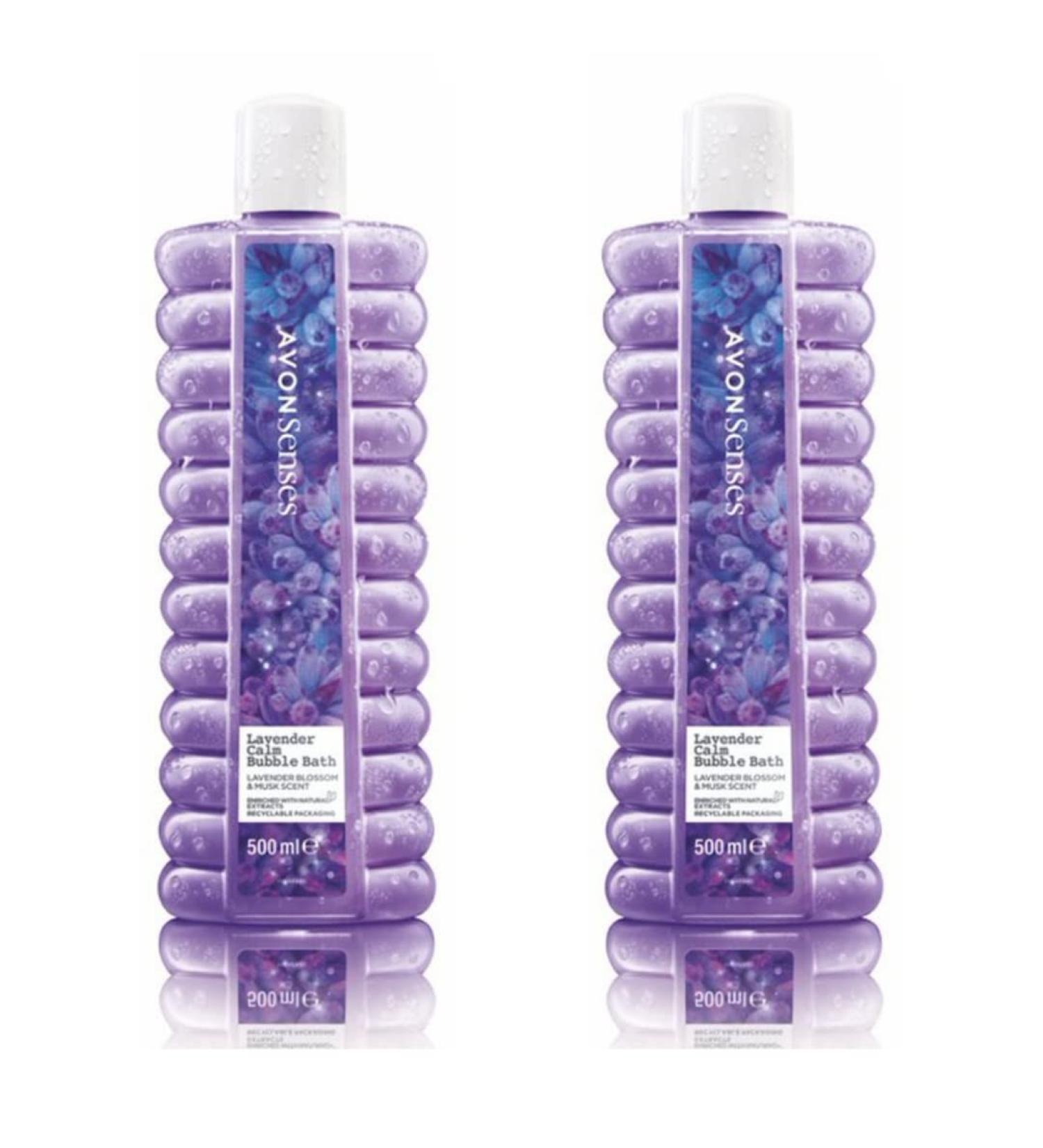 Avon Lavender and Musk Bubble Bath Set - 2 x 500ml Lavender Bubble Baths - Buy Online on GoSupps.com