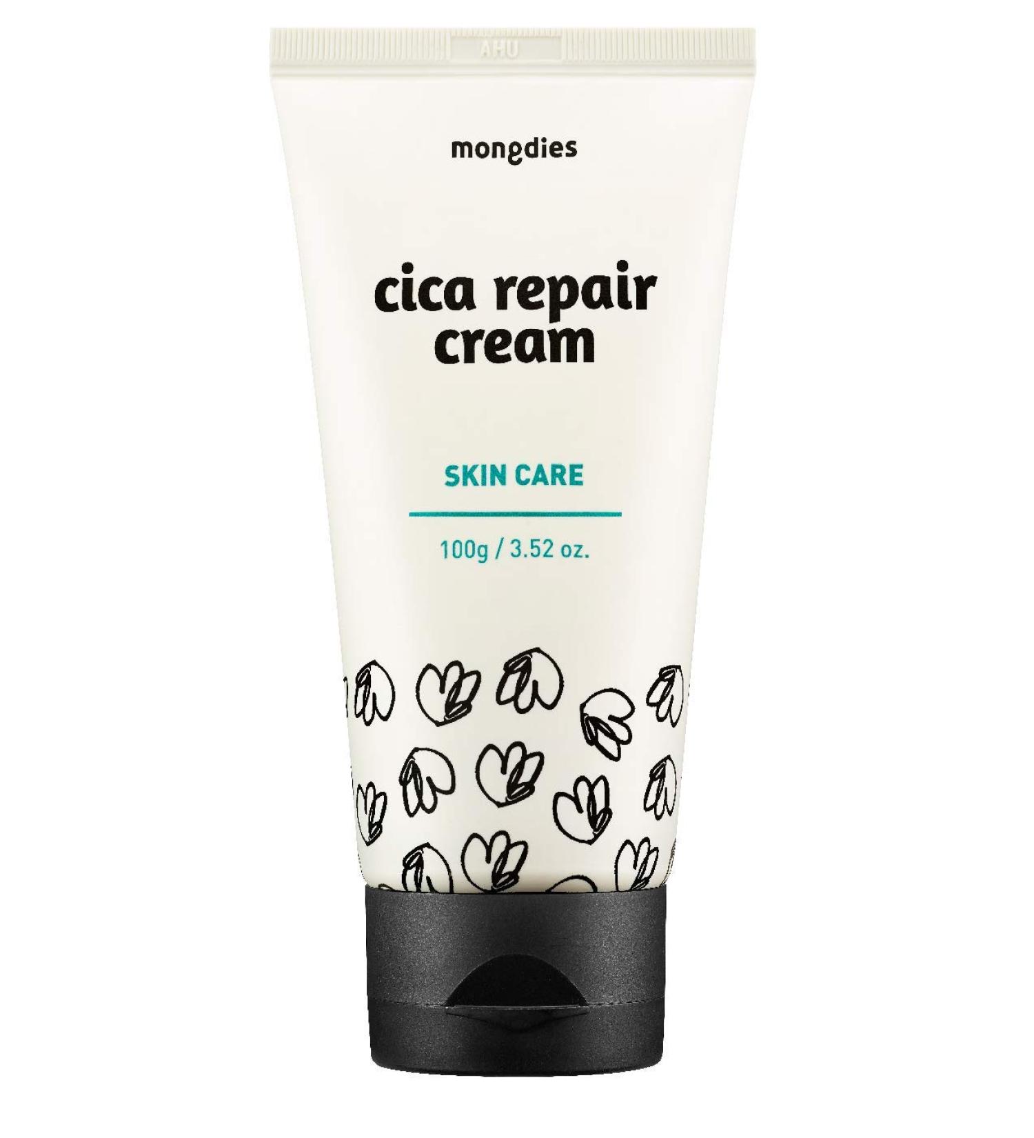 Mongdies Cica Repair Cream - Moisturizing & Hydrating Solution for Sensitive Skin | EWG Green Level German Derma-Tested | 100g - Buy Online on GoSupps.com