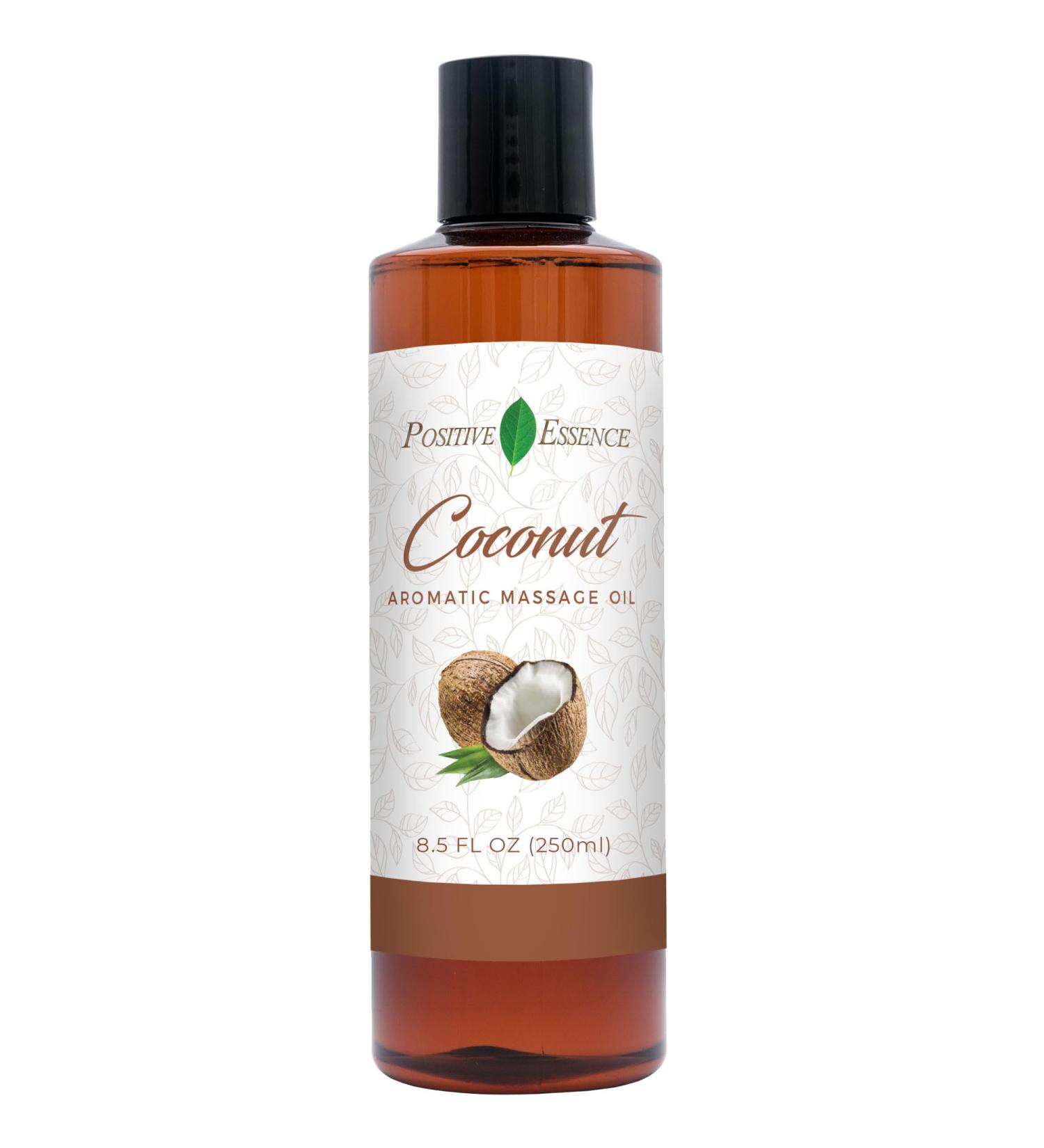 Coconut Massage Oil - Relaxing Body Oil with Jojoba Sweet Almond & Vitamin E for Skincare - 250ml Natural Therapy - Buy Online on GoSupps.com