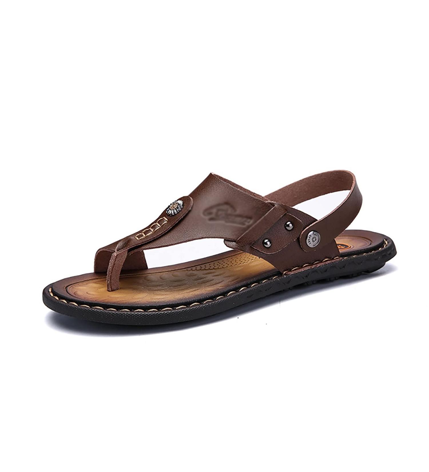 Summer Men's Foot Correction Sandals | Breathable Casual Big Toe Sandal for Hallux Valgus & Plantar Fasciitis | Khaki 24cm Size - Buy Online on GoSupps.com