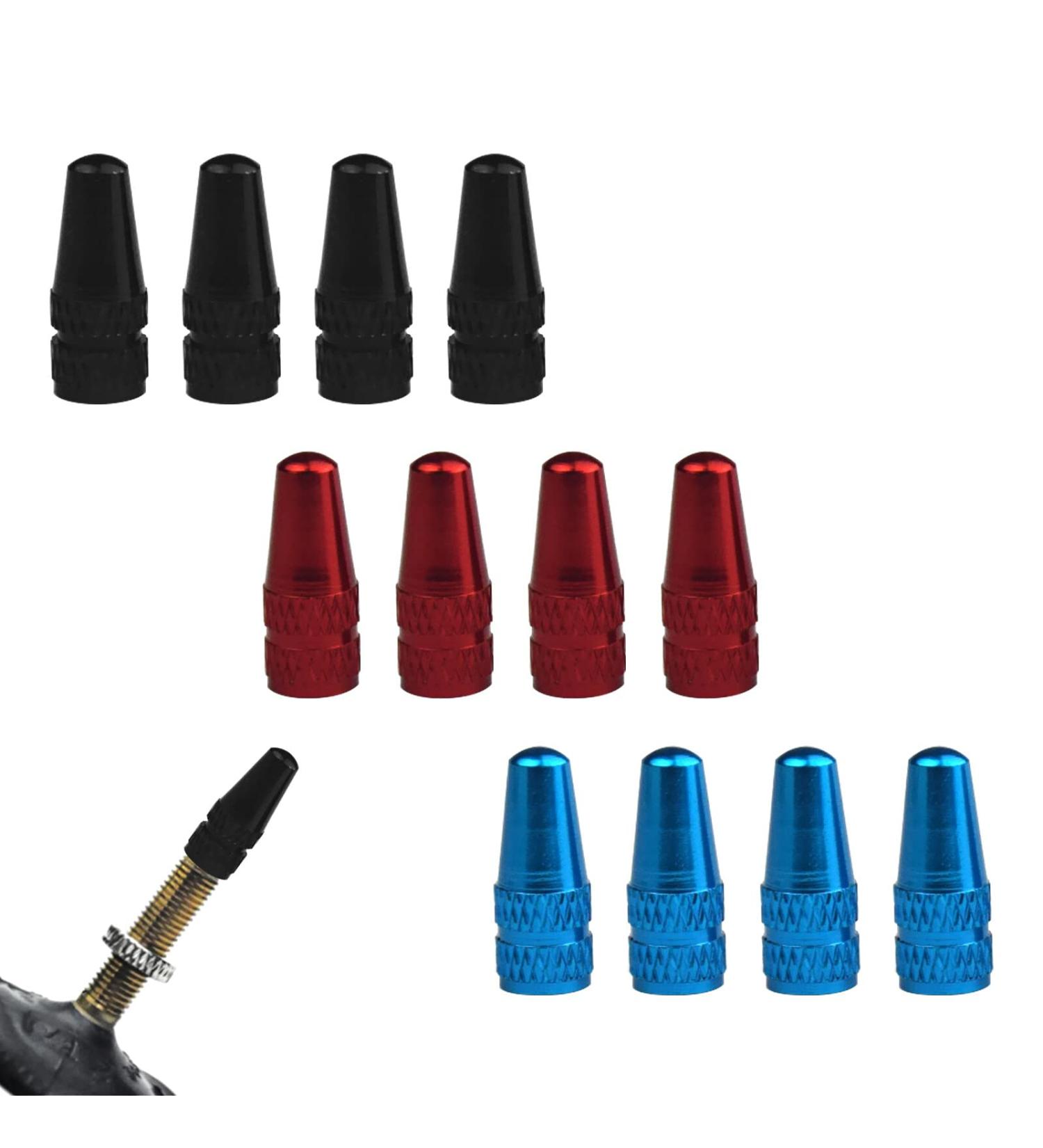 Buy Gsrhzd Valve Cap Set - 12 Multicolored Aluminum Presta Valve Caps for Bikes | Dust Protection for Racing Bicycles - Buy Online on GoSupps.com