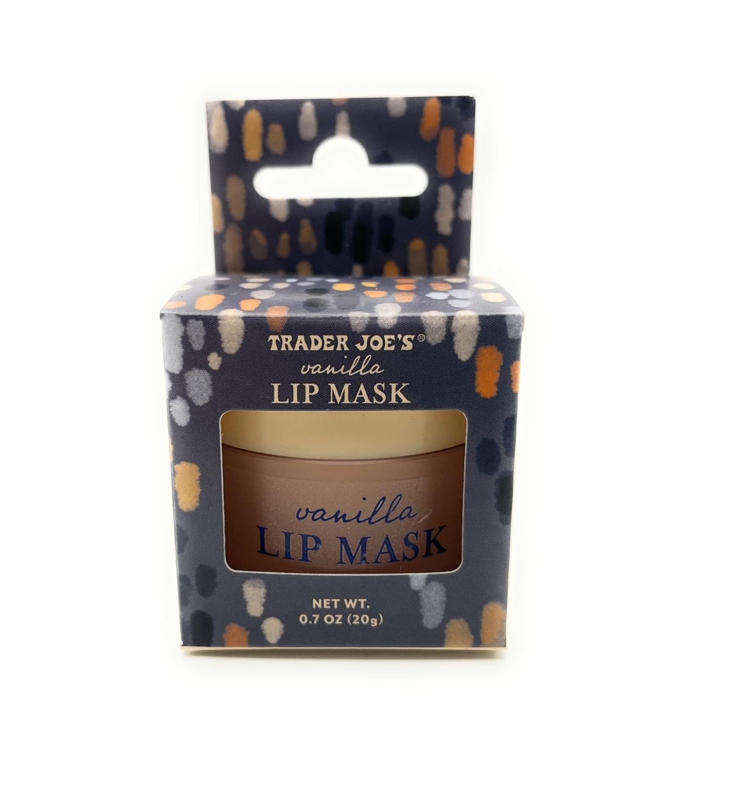 Trader Joe's Vanilla Lip Mask with Vanilla Fruit Extract - 0.7 oz (20g) - Nourishing Hydration for Soft Lips - International Shipping Available - Buy Online on GoSupps.com