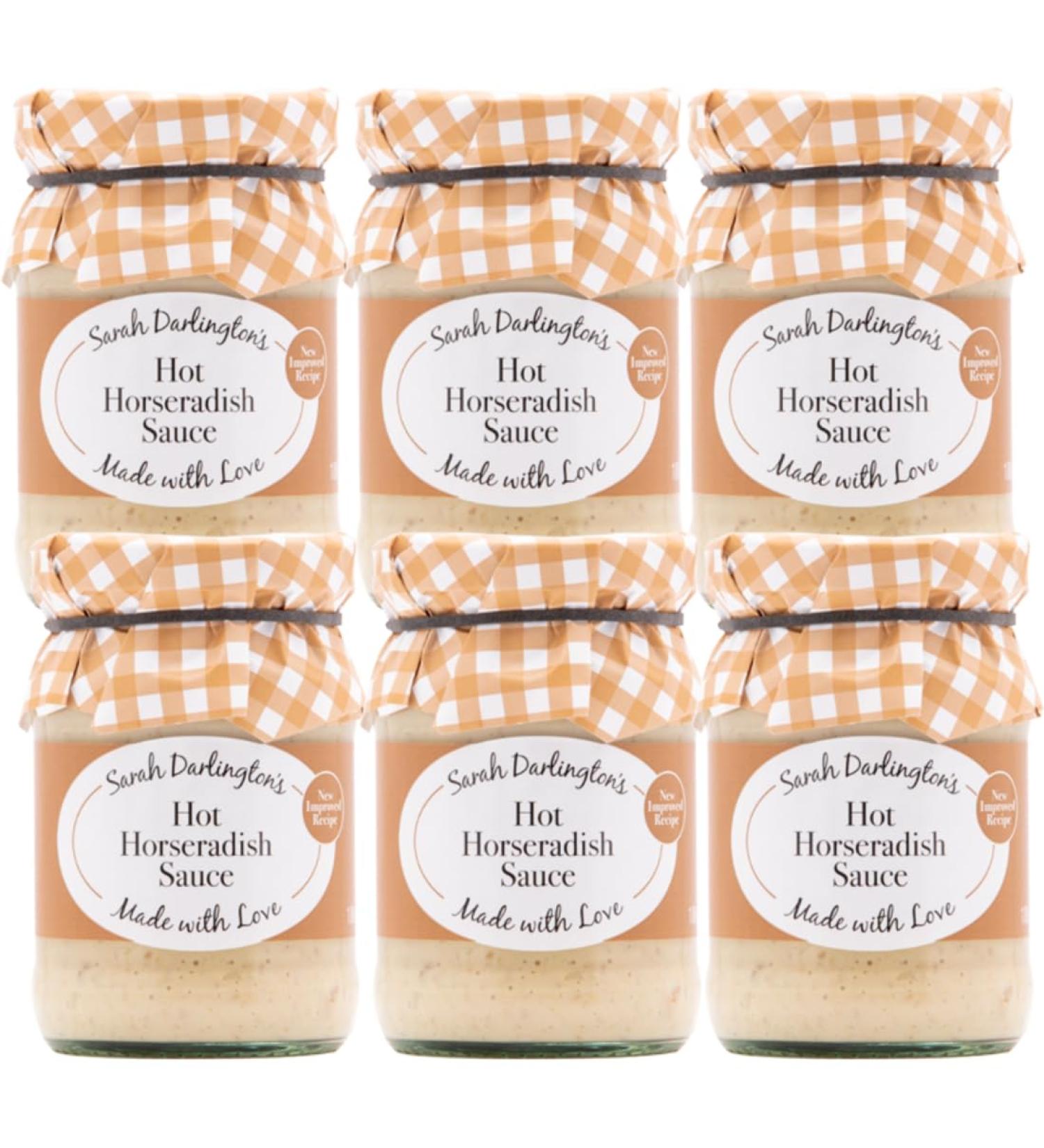 Mrs Darlington's Hot Horseradish Sauce - 180g - Pack of 6