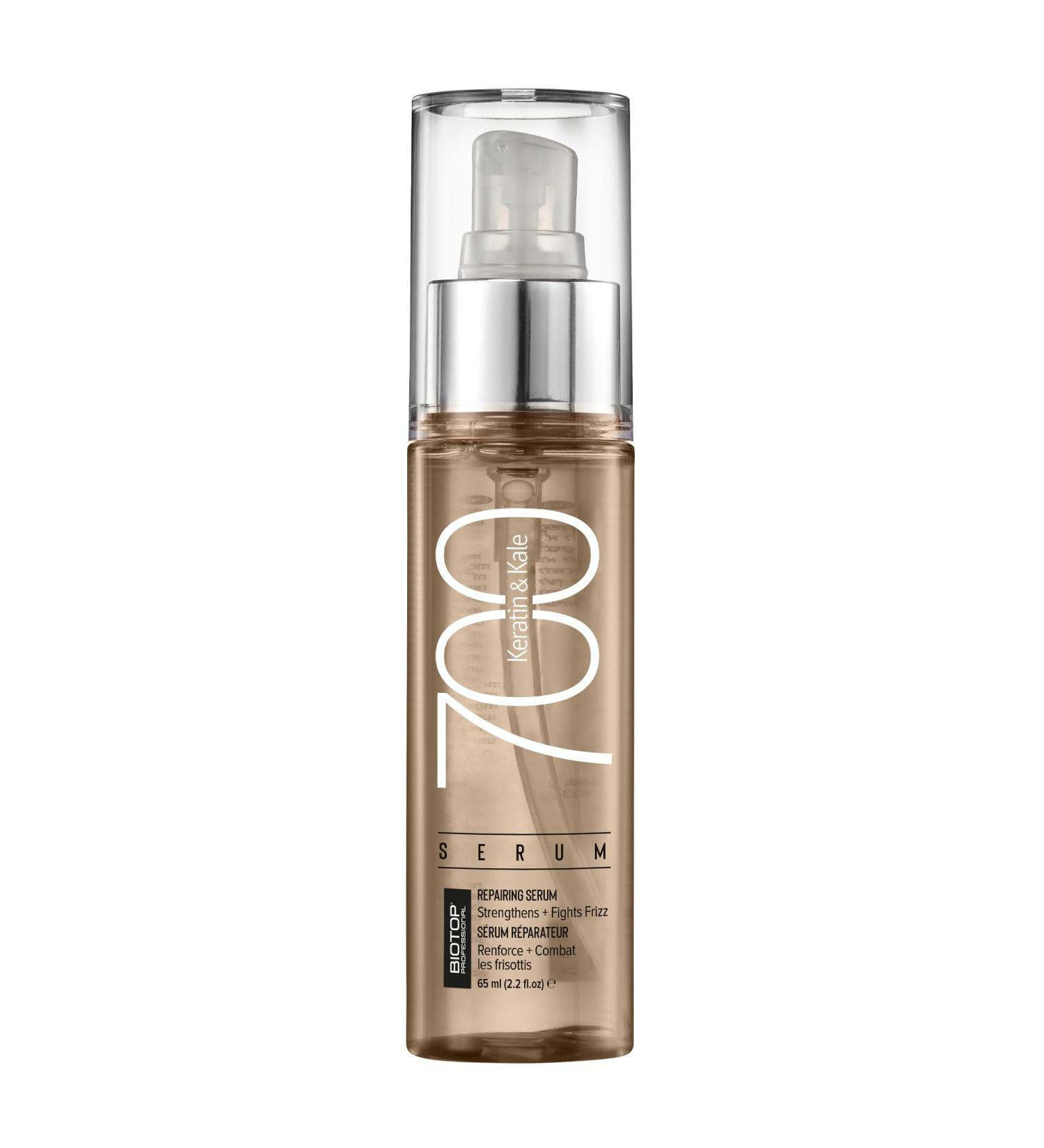 Biotop Professional 700 Keratin + Kale Serum - Heat Protectant & Hair Repair Treatment for Frizzy Damaged Hair - Smoothing & Strengthening Solution for Split Ends (2.2 oz/60ml - Buy Online on GoSupps.com