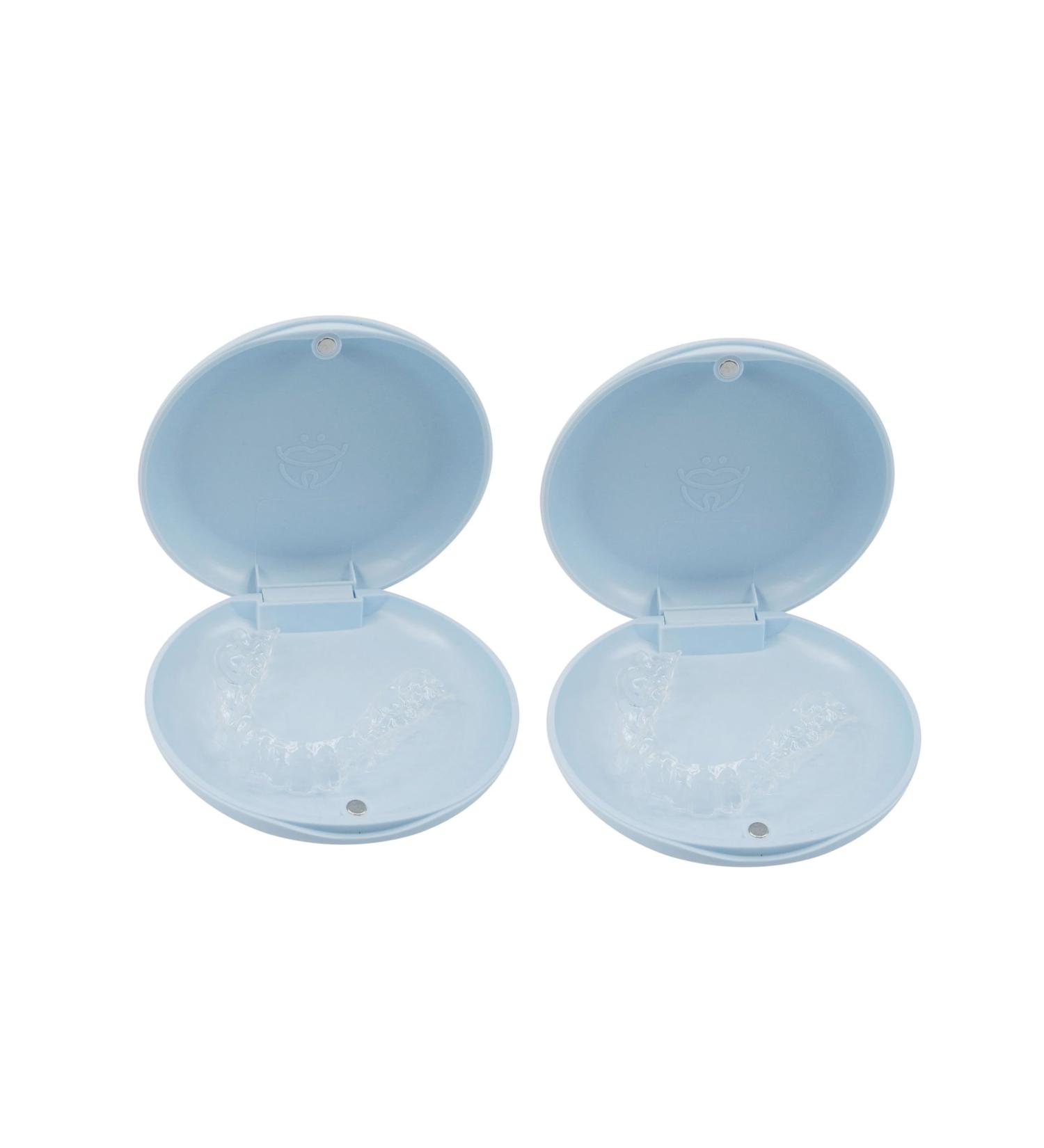 Buy SmileSupplies Slim Aligner Case - Sky Blue Aligner & Retainer Box with Cotton Bag (Pack of 2) | International Shipping Available - Buy Online on GoSupps.com