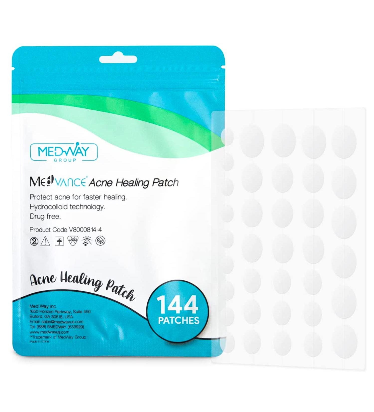 MedVance Advanced Hydrocolloid Acne Patches - Blemish & Zit Patches for Day and Night Use - Buy Online on GoSupps.com