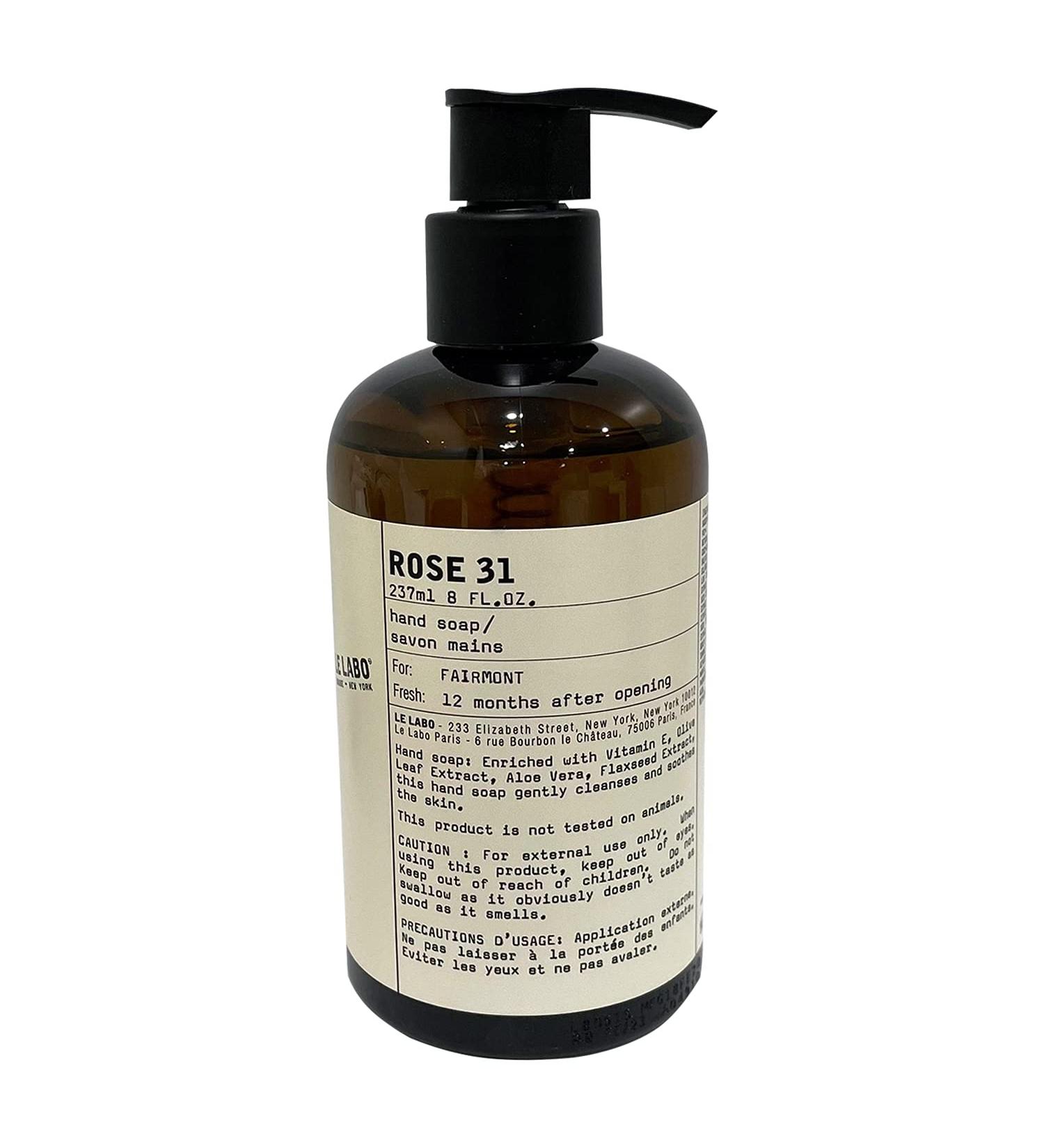 Le Labo Rose 31 Luxury Hand Soap 8 oz Hand Wash