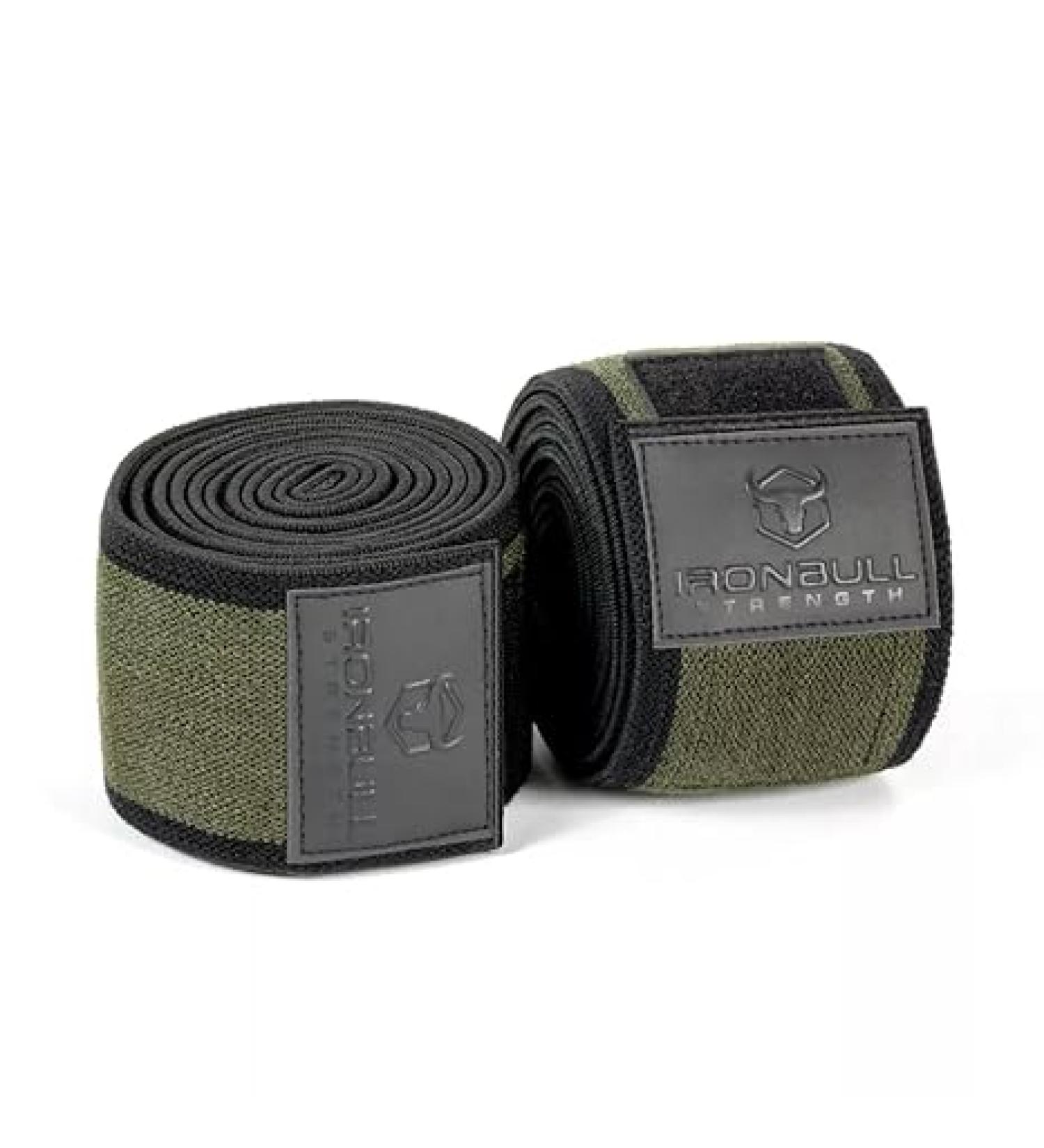 IPF USAPL USPA IPL Certified Knee Wraps for Weightlifting - Powerlifting Squatting Straps for Gym Workout - Men & Women (78 Milspec Green) - Buy Online on GoSupps.com
