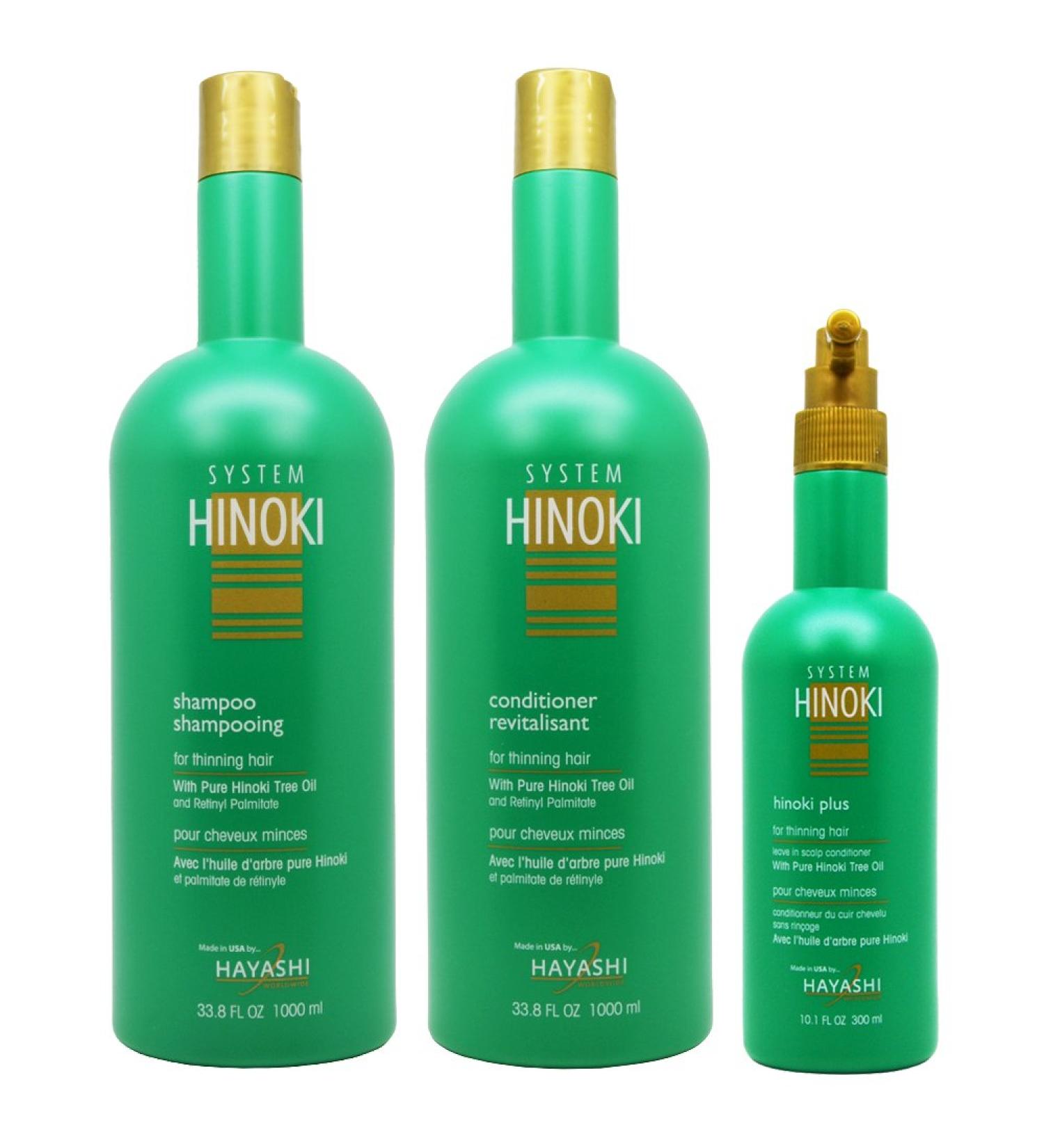 Hinoki Shampoo & Conditioner 33.8oz & Hinoki Plus for Thinning Hair 10.1oz"Set"