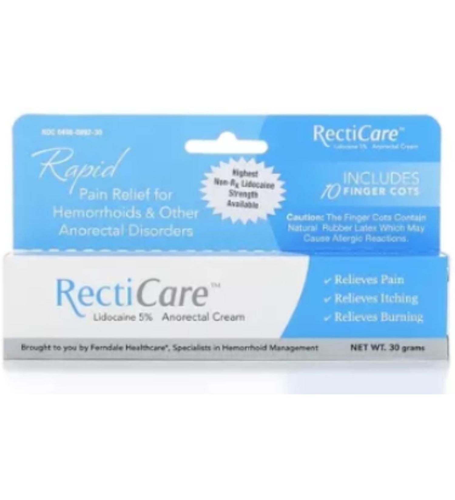 RectiCare Anorectal Cream 1 oz (30g) (Pack of 5)
