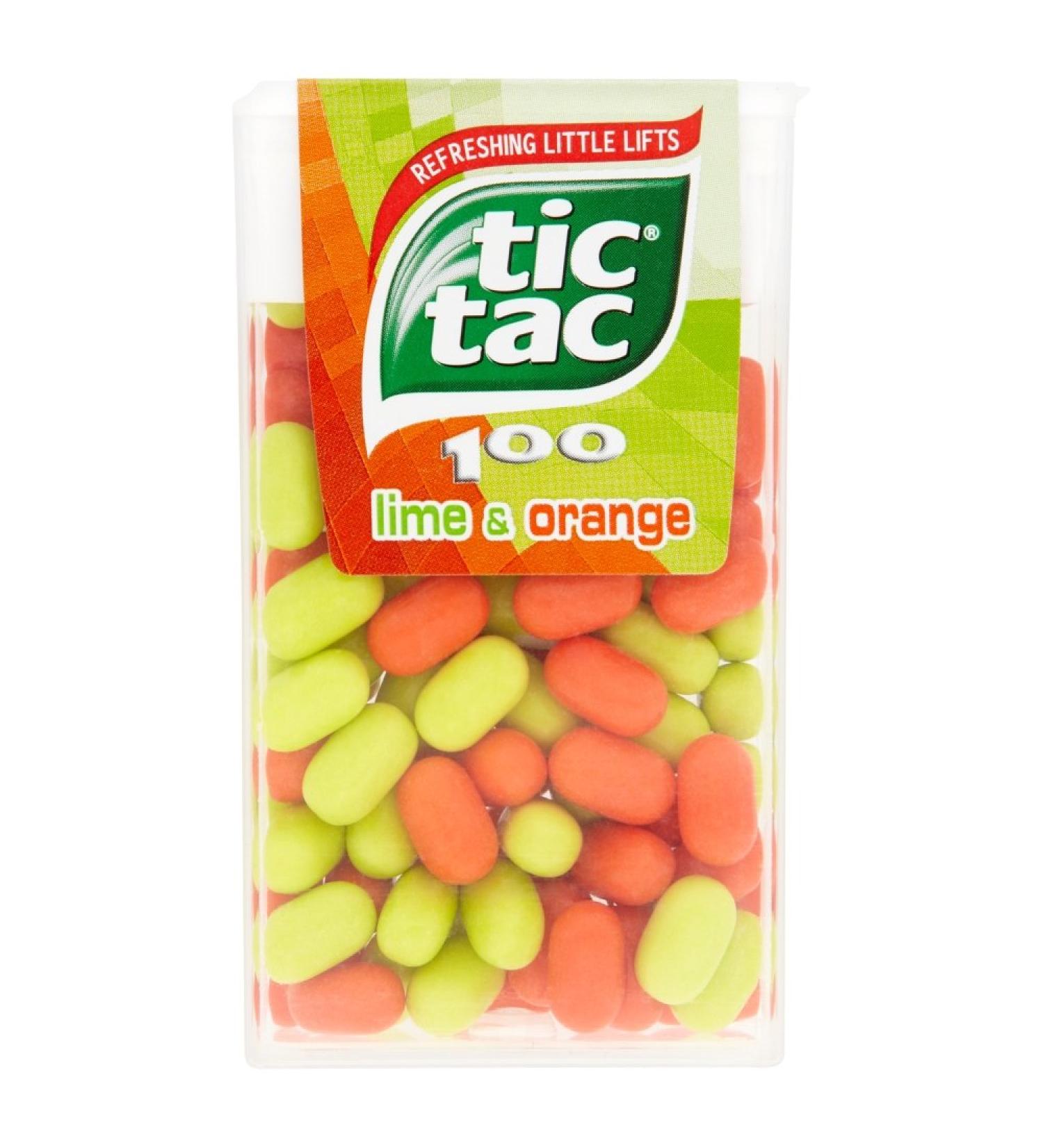  Tic Tac Tic Tac Flavored Pastilles Lime & Orange - Box of 100 49g - Buy Online on GoSupps.com