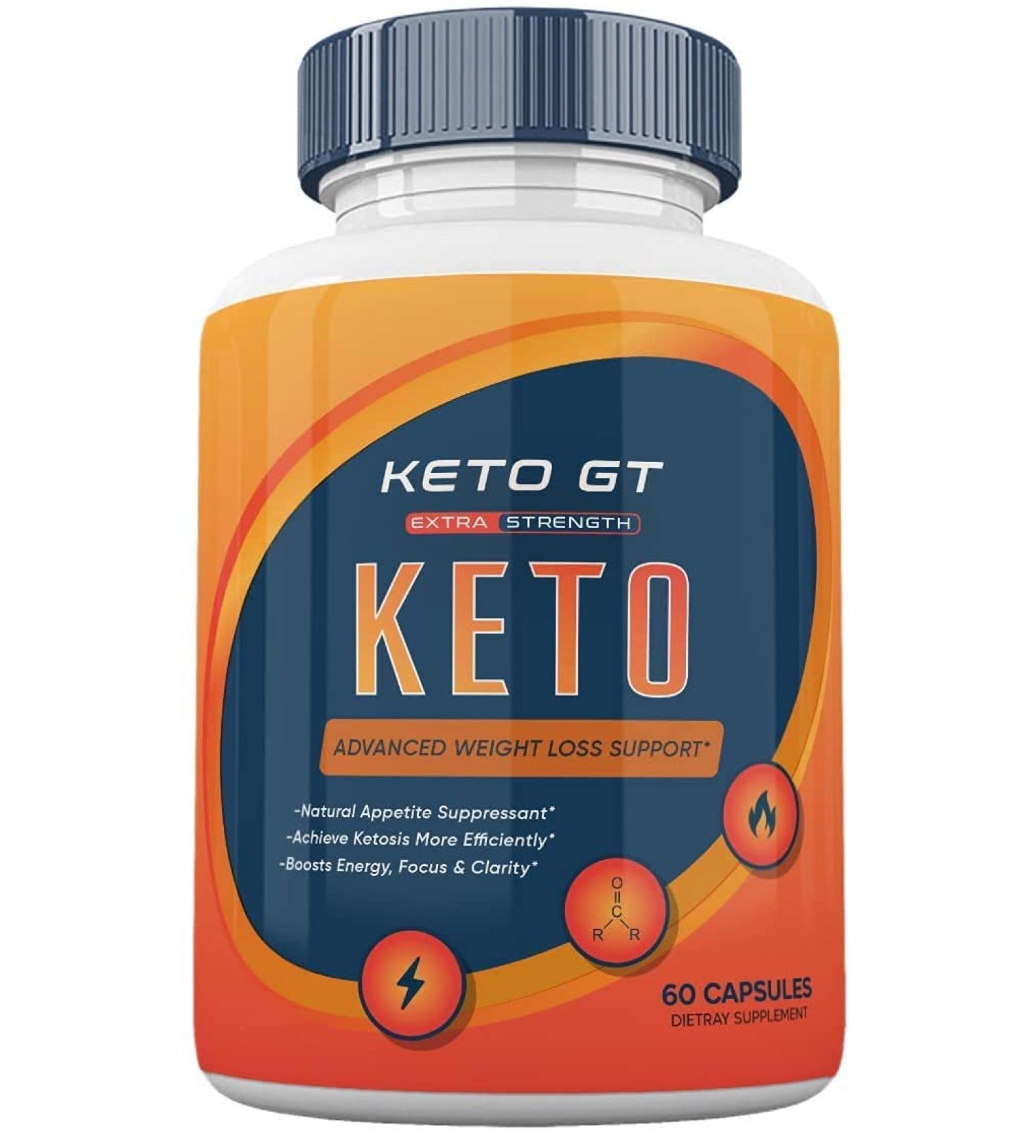 Keto GT Weight Manaement Pills Advanced Formula Pastillas dr Tablets 800mg Supplement (60 Capsules)