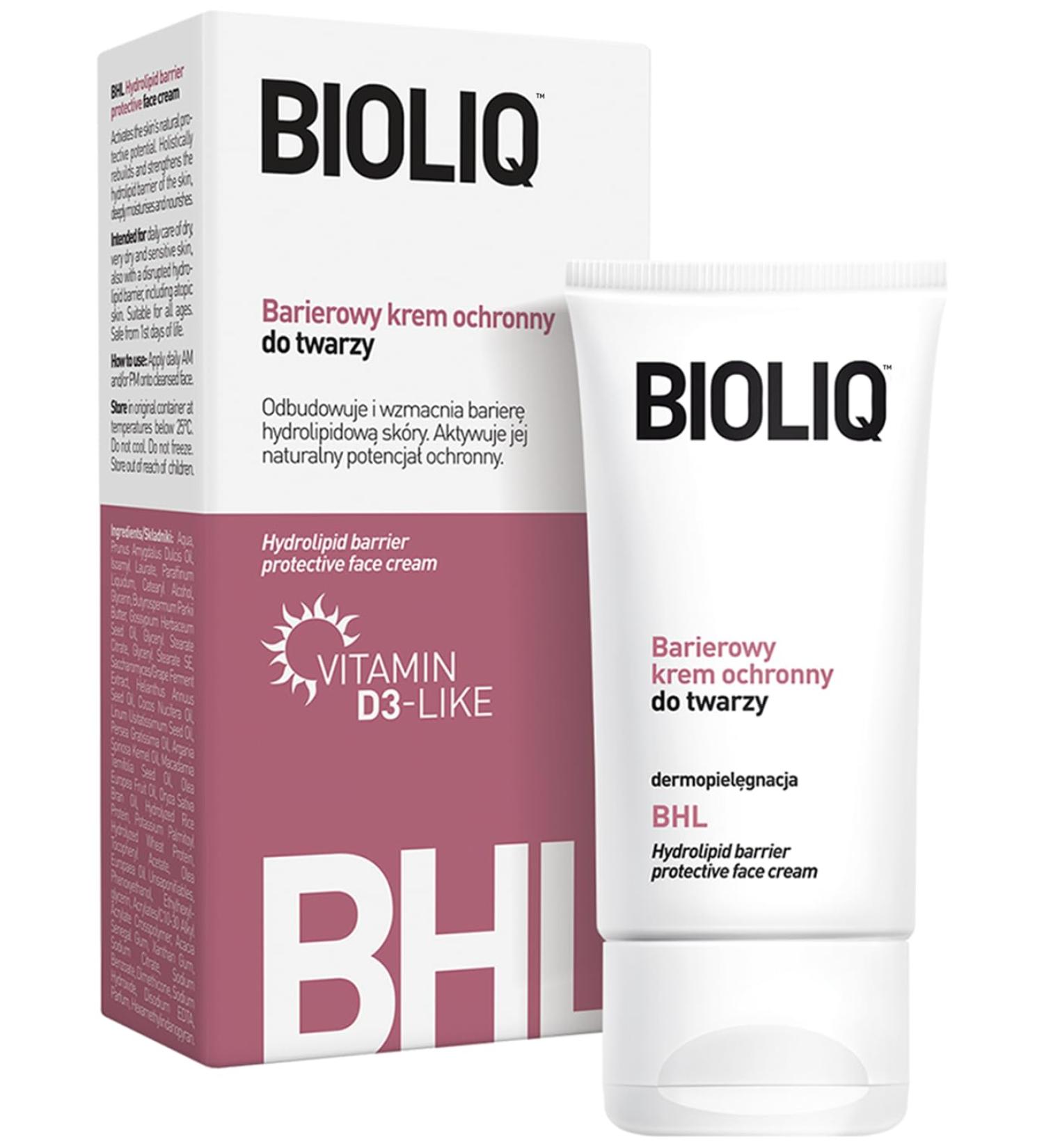 Bioliq Barrier Protective Face Cream Advanced Hydrating and Restorative Formula for Dry Sensitive and Irritated Skin Supports Barrier Repair Promotes Moisture Lightweight and Non-Greasy 50ml - Buy Online on GoSupps.com