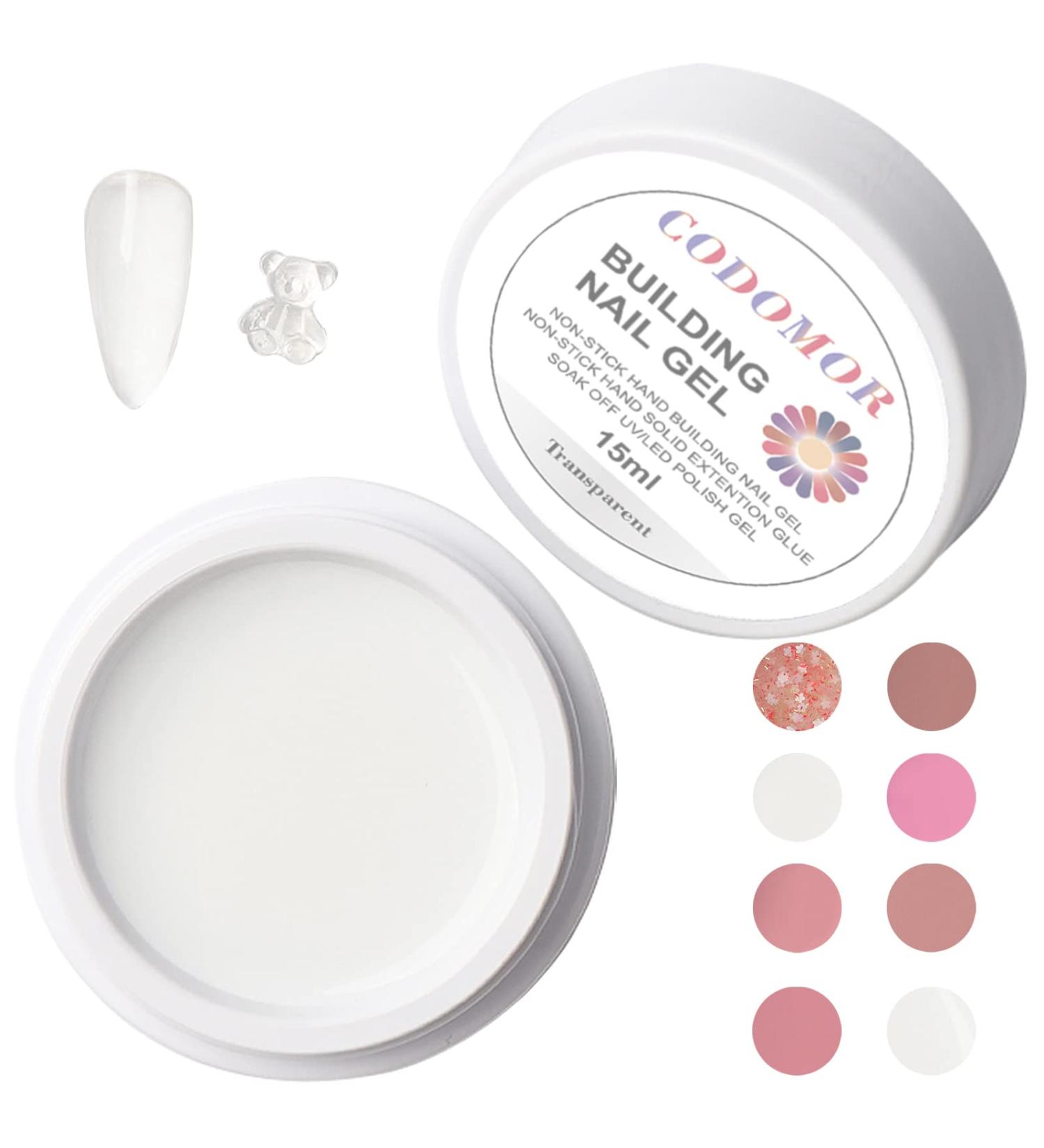 CODOMOR Solid Sculpture Gel Nail Extension - White 15ml | Non-Sticky Hand Carving Builder Gel for Nail Art Modeling - Buy Online on GoSupps.com