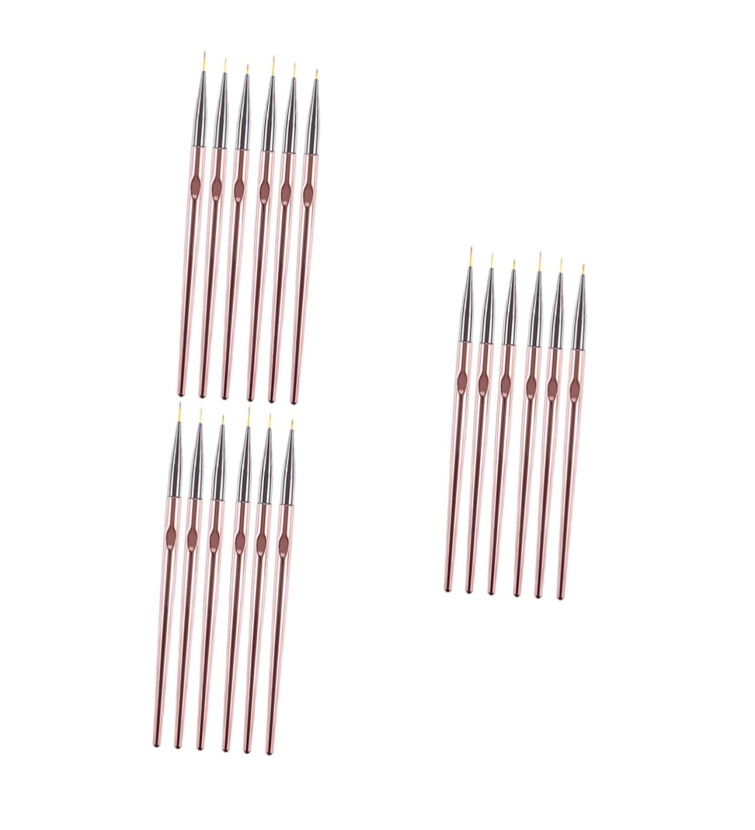 FOMIYES 6 Sets Nail Art Tips Builder Brush Nail Brushes for Nail Art Nail Drawing Pen Colored Drawing Tool for Manicure Nail Art Liner Drawing Brushes Nail Pen Poly Pink Painted Pull Pen - Buy Online on GoSupps.com