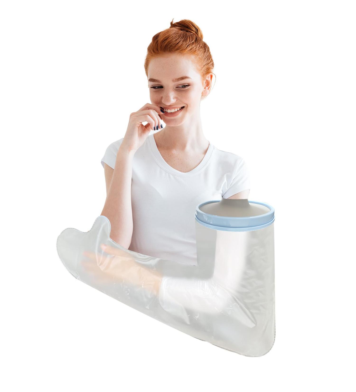 Waterproof Arm Cast Covers for Shower | Adult Full Arm Bath Protector | Cast Shower Bag for Surgery & Wound Care - Buy Online on GoSupps.com