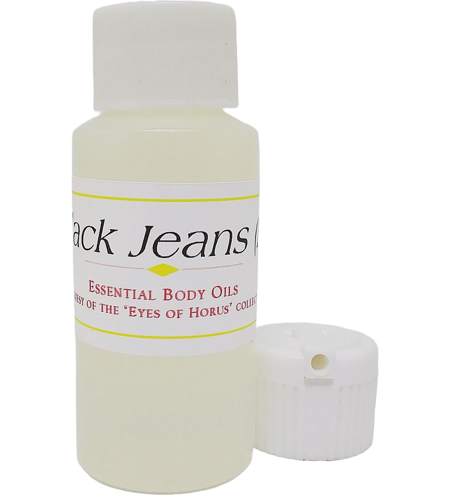 Virsachi: Black Jeans - Type For Men Scented Body Oil Fragrance Flip Cap - Light Gold - 1 oz. - ID#24432 1 Fl Oz (Pack of 1)