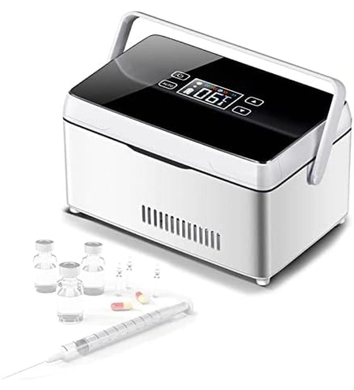 Portable Insulin Cooler Case Drug Cool Box USB Rechargeable Constant Temperature Refrigerator with Bag& Handle Mini Car Insulin Cooler Boxes - Buy Online on GoSupps.com