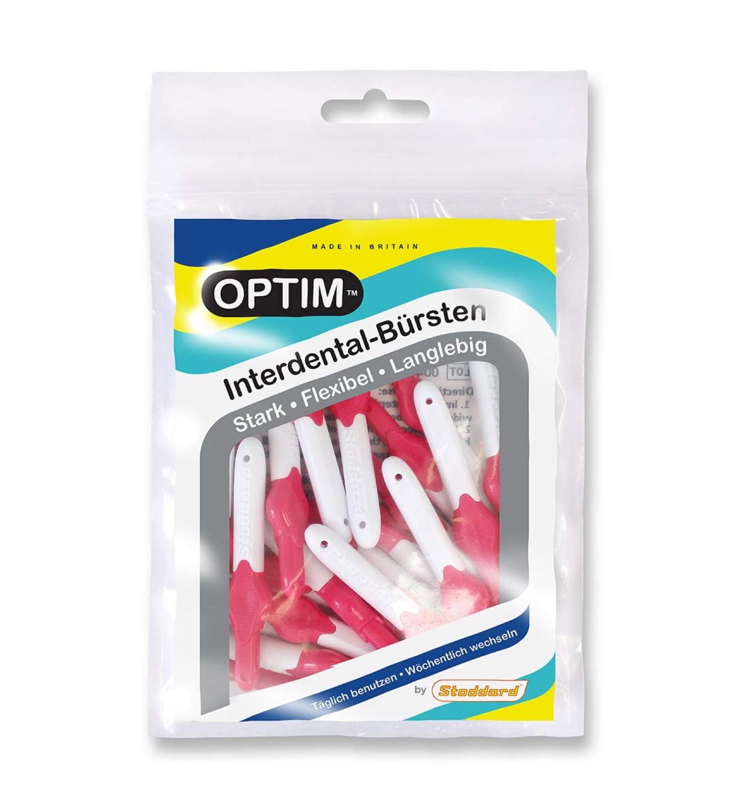 OPTIM Interdental Brushes Pack of 25 - Pink 0.4mm Size 0 for Effective Oral Care - International Shipping Available - Buy Online on GoSupps.com