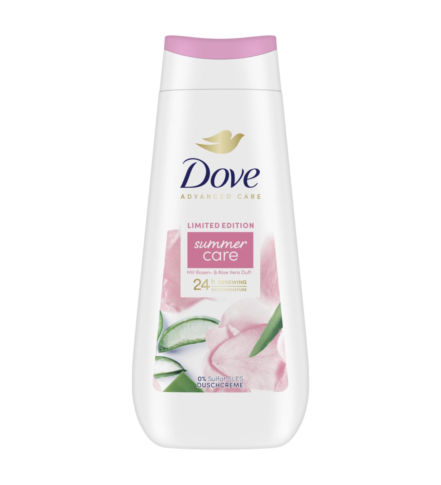 Dove Advanced Care Summer Care Limited Edition Shower Cream with MicroMoisture Renewing 24h for Soft Skin Lotion 225ml - Buy Online on GoSupps.com