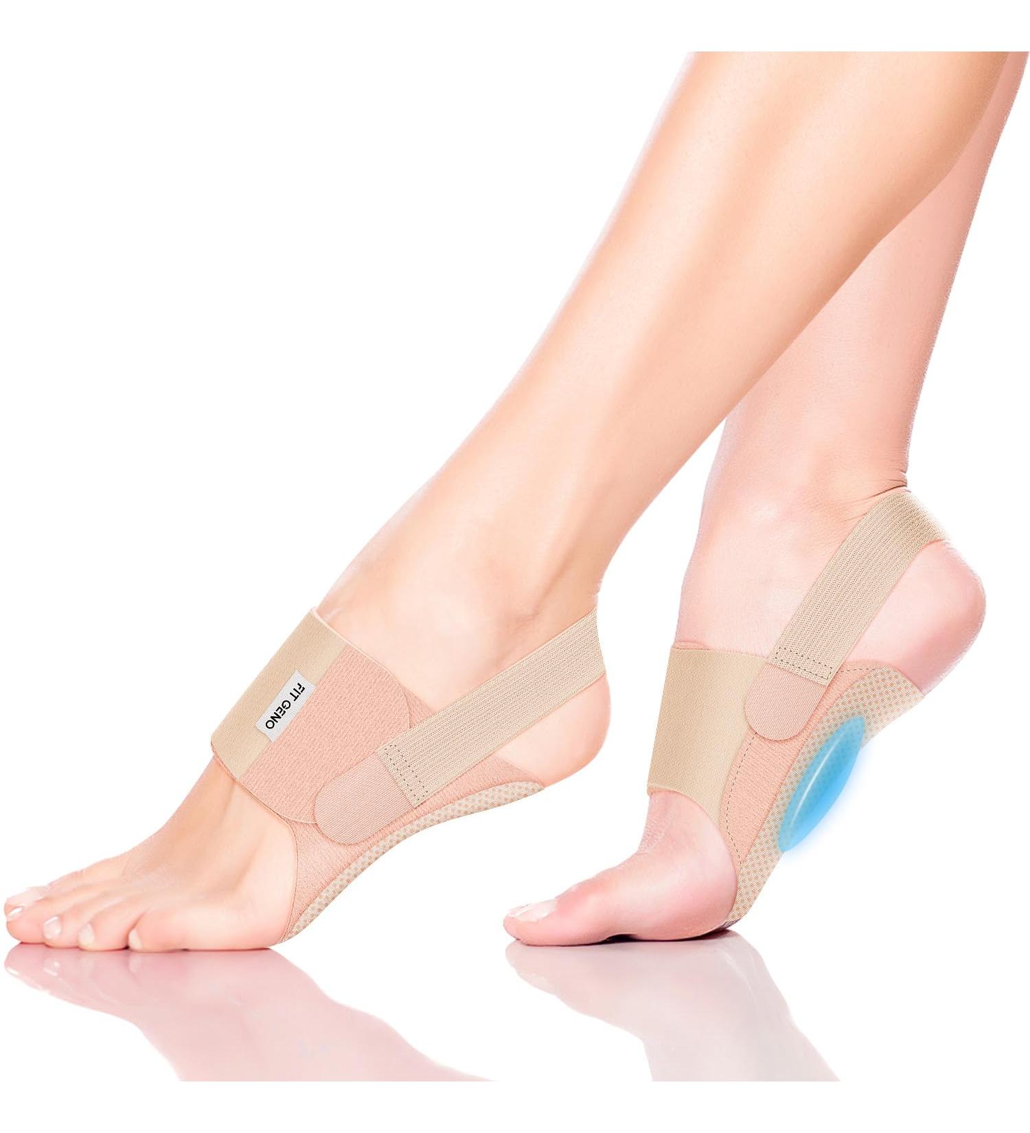 Foot Arch Support for Plantar Fasciitis Pain Relief | Comfortable Relief in Nude - International Shipping Available - Buy Online on GoSupps.com
