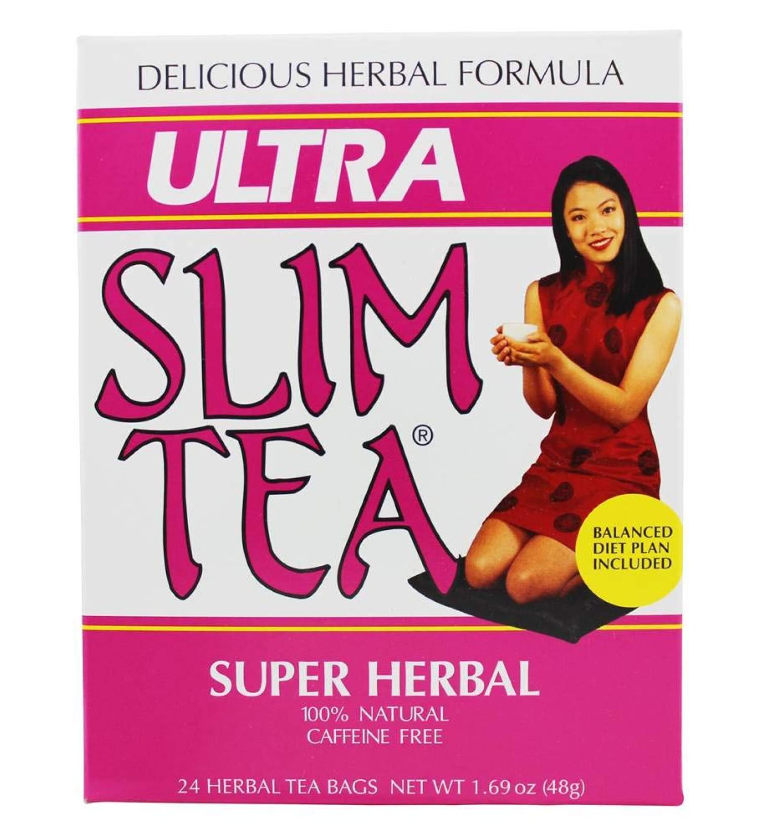Buy Hobe Labs Ultra Slim Tea - Caffeine Free Herbal Blend (24 Tea Bags, 1.69 oz) for Weight Loss - Buy Online on GoSupps.com