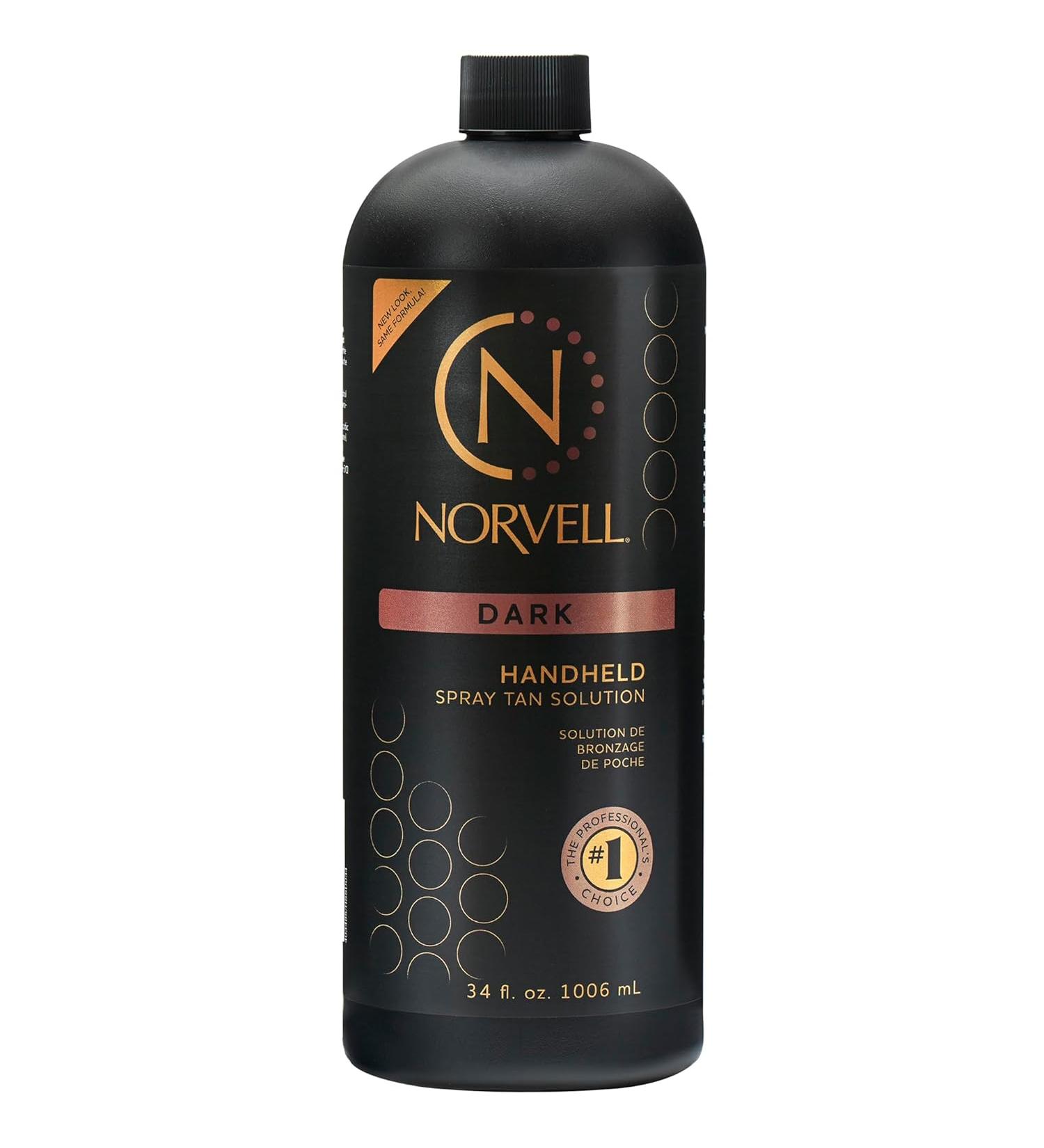Norvell Premium Professional Sunless Tanning Spray Tan Solution - Dark 1 Liter 34 Fl Oz - Buy Online on GoSupps.com