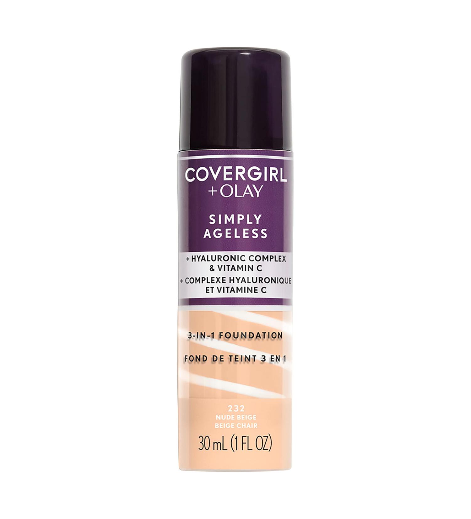 Covergirl Olay Simply Ageless 3-in-1 Foundation - 232 Nude Beige 1 fl oz - Buy Online on GoSupps.com
