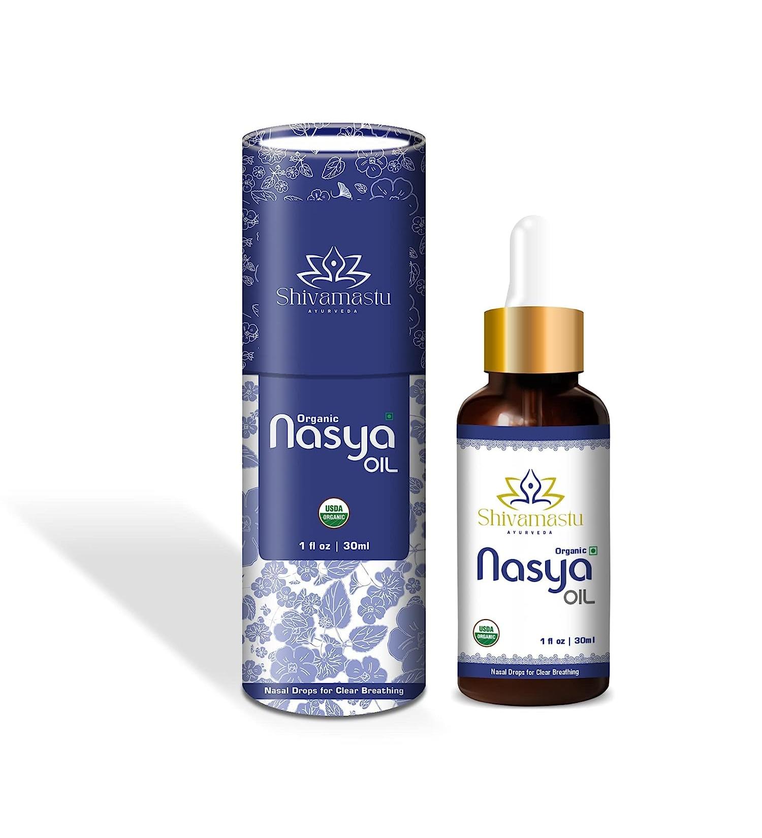 Tresear Nasya Oil 30ml - Certified Organic Nasal Drops for Clear Breathing & Sinus Lubrication - Buy Online on GoSupps.com