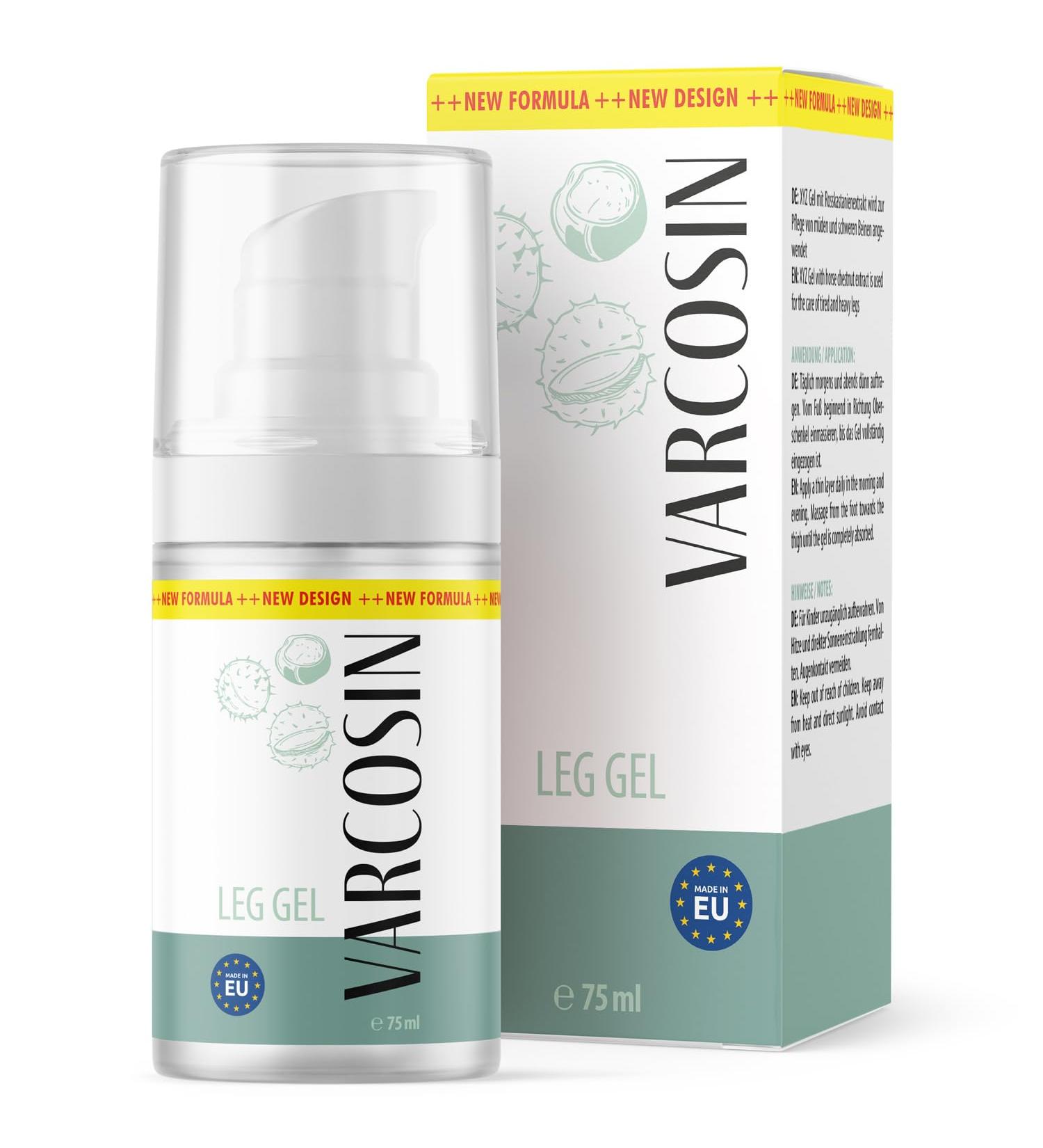VARCOSIN Gel | For the care of tired and heavy legs - 75ml per bottle - 1x