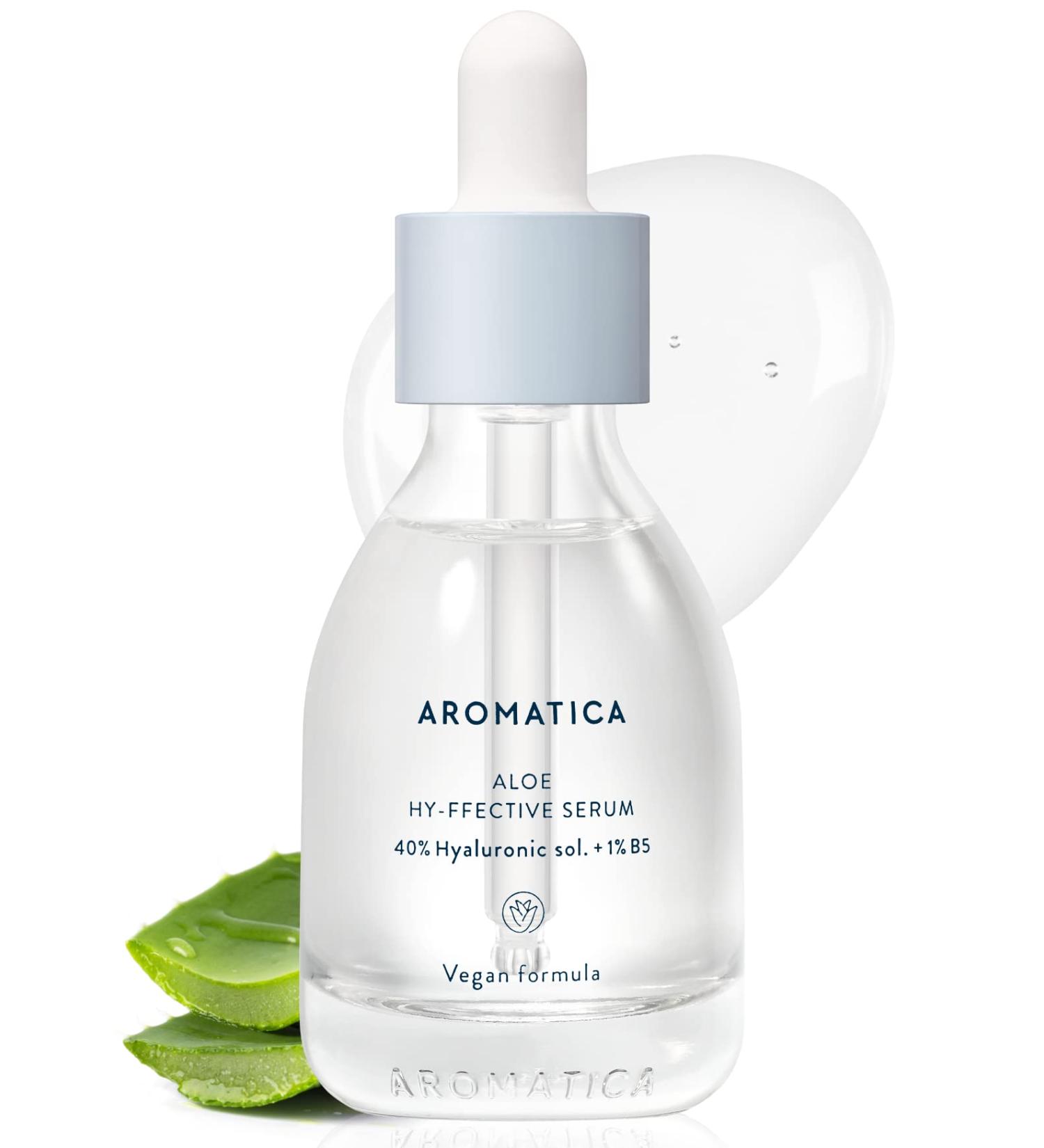 AROMATICA Aloe Hy-ffective Serum 40% Hyaluronic + Vitamin B5 | 30ml | Hydrating Facial Serum | Firming & Anti-Aging | All Skin Types - Buy Online on GoSupps.com