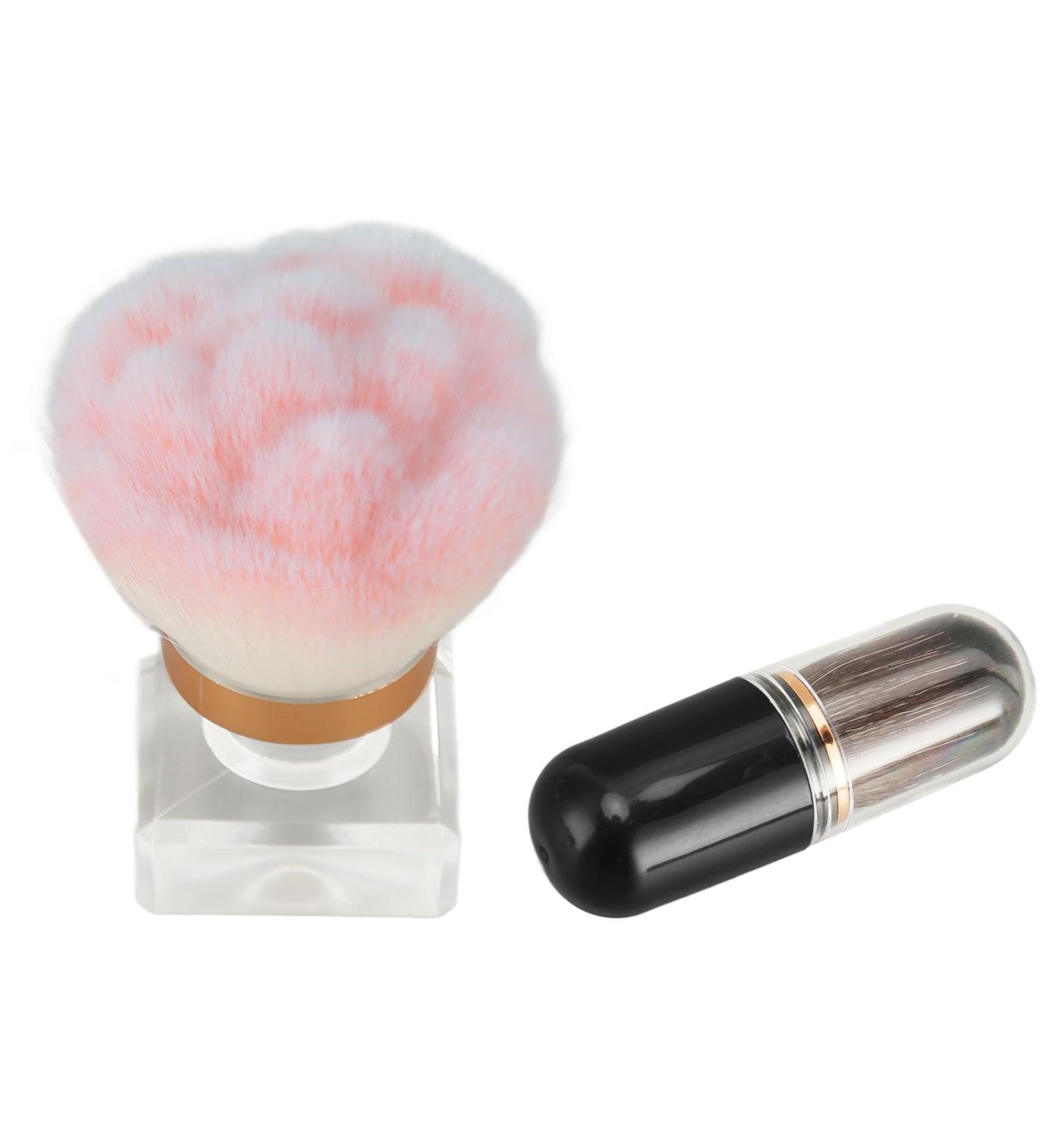 EXQUISITE AND STYLISH HANDLE THICKENED DIE CAST DESIGN SOFT BRISTLES Synthetic Fiber BRISTLES: Makeup Brush Set with Black Travel Bag Synthetic Fiber Hair for Blending  - Buy Online on GoSupps.com