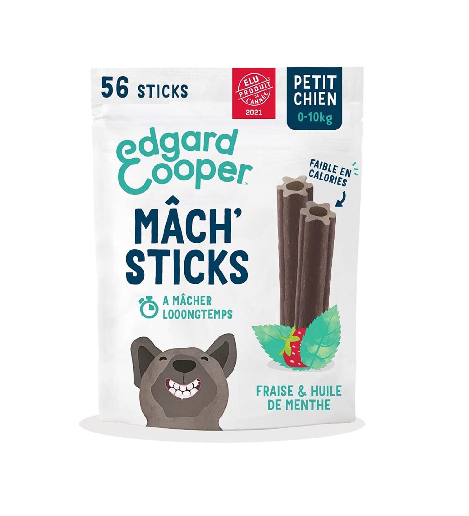 Edgard Cooper Dog Treats (Mint & Strawberry 7 Sticks x 8) Small One Per Day Low Calorie Long Lasting Effective Chew Fresh Breath - Buy Online on GoSupps.com