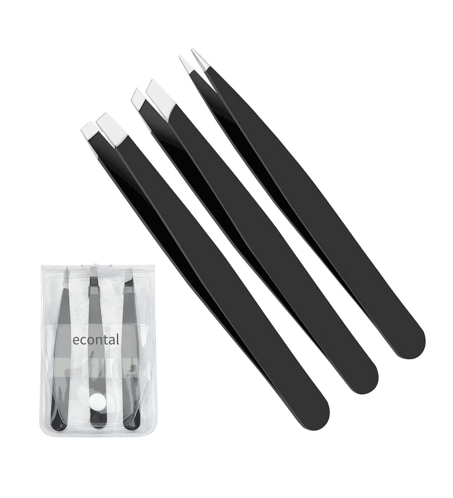 Buy Econtal Sloping Lace Tweezers Set for Precise Hair Plucking - International Shipping Available - Buy Online on GoSupps.com