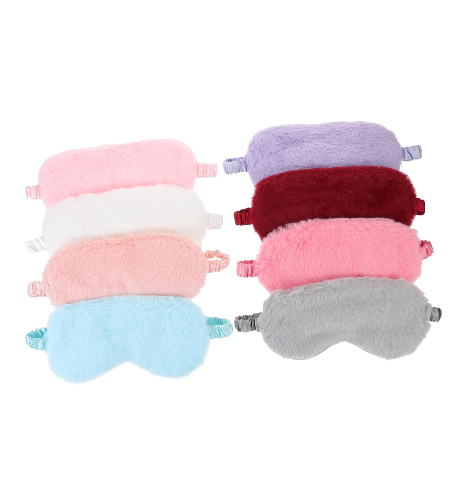 Beaupretty 24 Pcs Plush Eye Mask - Fluffy Travel Sleeping Masks & Comfortable Blindfolds for Kids & Adults - Buy Online on GoSupps.com