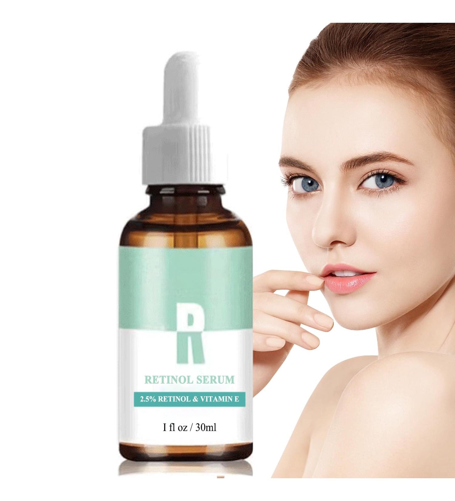 Face Moisturiser 2.5% Retinol Serum High Strength for Face Retinol Face Serum with Hyaluronic Acid Vitamin E Anti Ageing Anti Wrinkle Serum Reduces Enlarged Pores Refines and Softens Skin - Buy Online on GoSupps.com