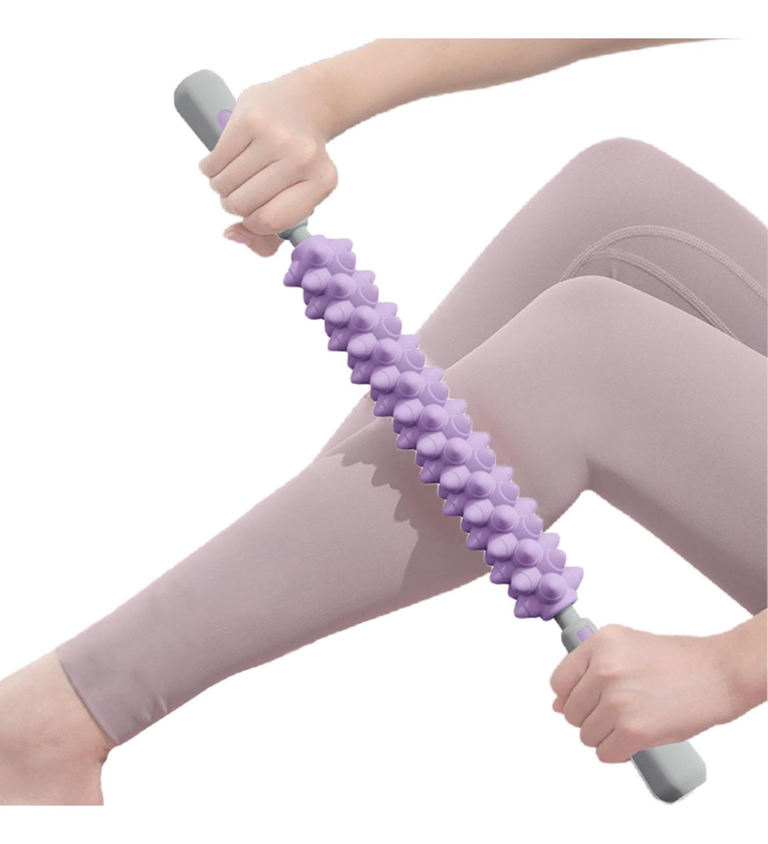 Muscle Massage Tab | Multi-Purpose Roller Stick for Athletes | Body Roller for Relaxation in Gym Travel & Work - Purple - Buy Online on GoSupps.com