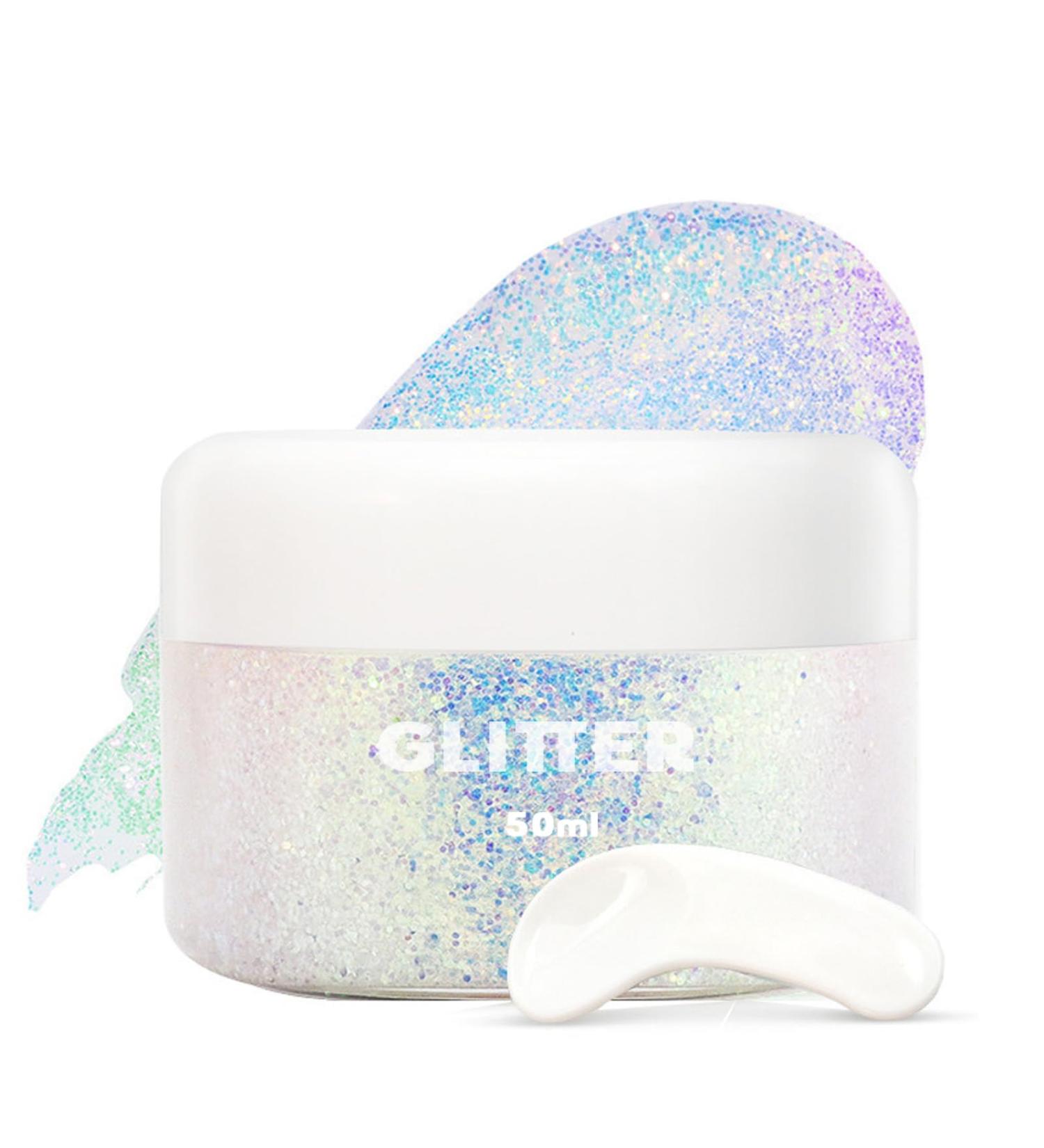  Sugeru Glitter gel for body eyeshadow hair and lips | Quick-drying waterproof long-lasting glitter makeup | Color-changing shimmering gel under light - Buy Online on GoSupps.com