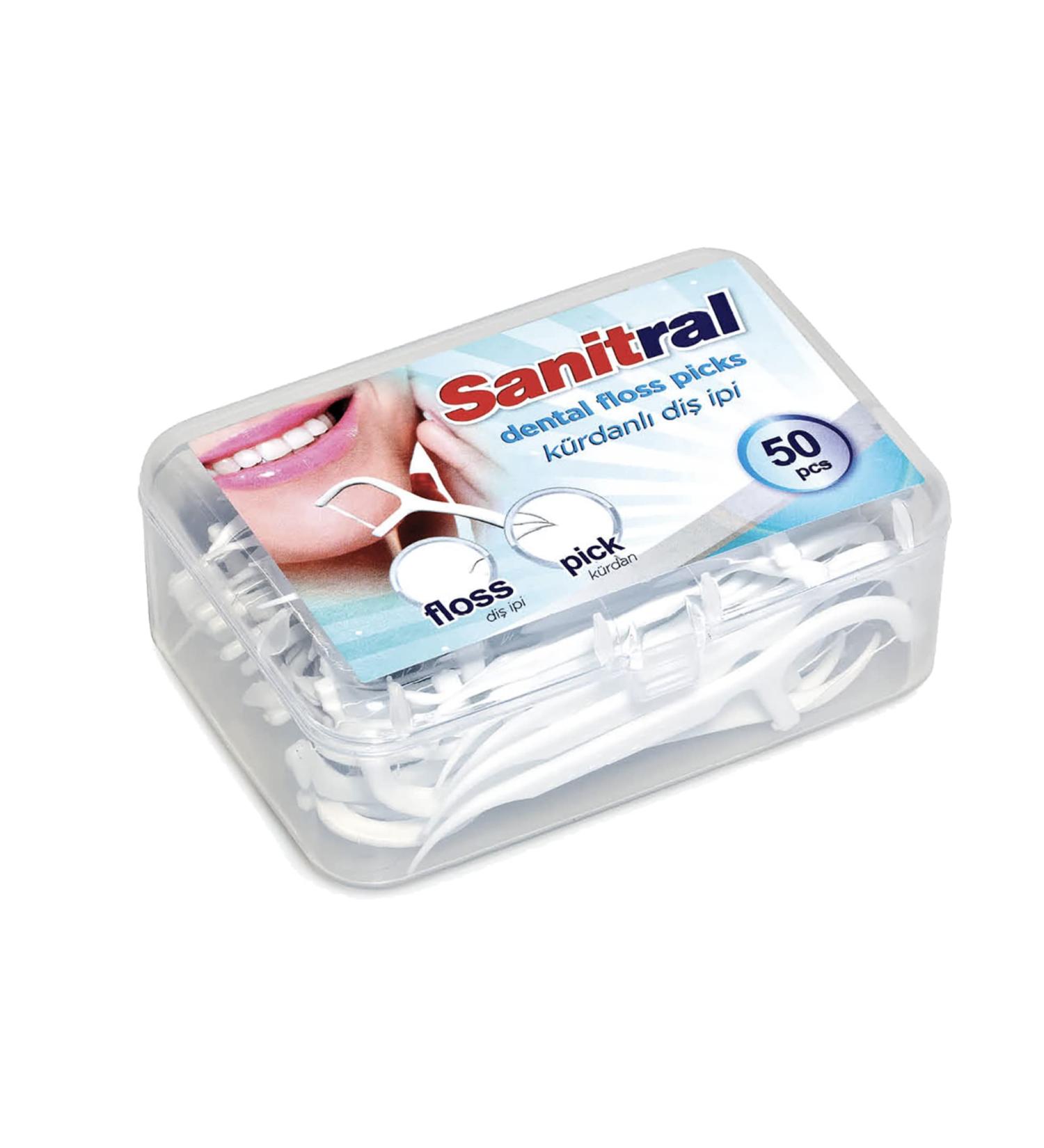 50 Dental Floss Sticks & String - Dental Tooth Picks & Holders for Effective Plaque Removal | Gentle Oral Care - Buy Online on GoSupps.com