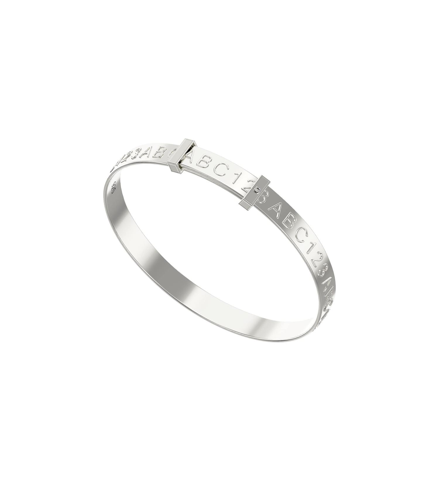 Aeon Jewellery Expanding Baby Bangle - 925 Sterling Silver | ABC 123 Design | Ideal Christening Gift for Boys or Girls | Includes Gift Box & Polishing Cloth - Buy Online on GoSupps.com
