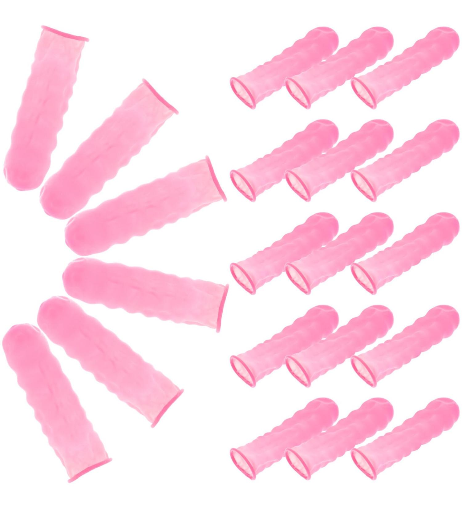 DOITOOL 100PCS Finger Cots - Pink Finger Protectors Finger Covers & Thumb Sleeves for Maximum Protection - Buy Online on GoSupps.com