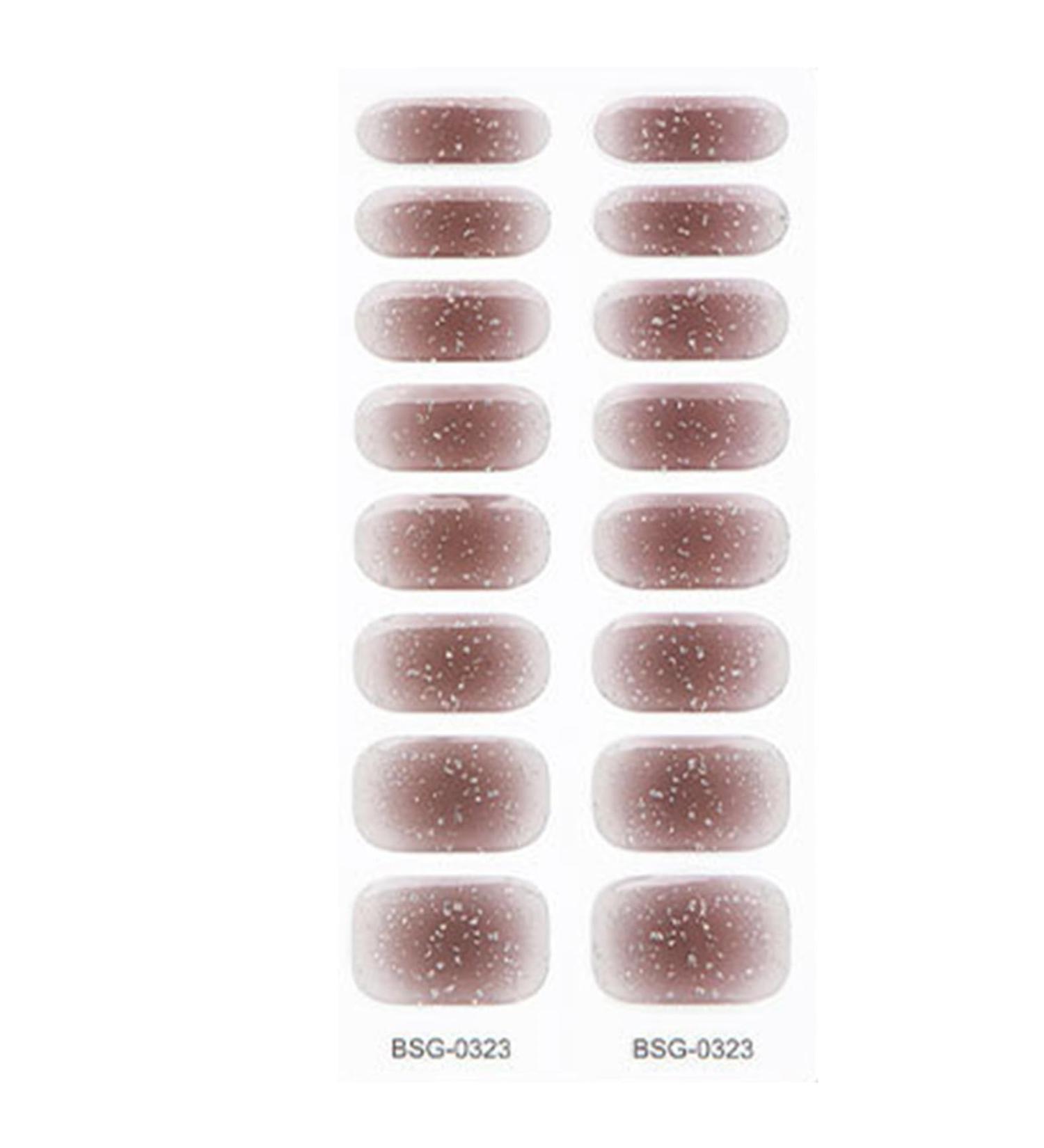Semi Cured Gel Nail Polish Stickers Fashion Classical Nails Strips Waterproof Adhesive Full Wraps Gel Nail Art Stickers Semi Cured Gel Nail Strips Starter Kits BSG0323 - Buy Online on GoSupps.com