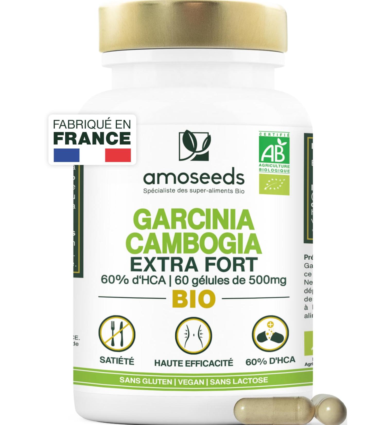 Garcinia Cambogia Organic | Fast & Effective | High Concentration 60% HCA | 2000mg/Day | Satiety Line | Top Quality - Buy Online on GoSupps.com