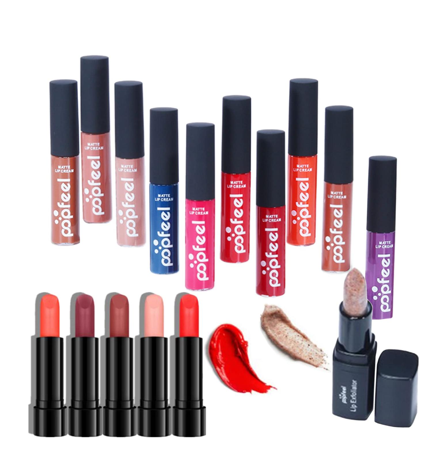 16-Piece Matte Lip Gloss Set | Non-Sticky High Shine & Long-Lasting | Perfect Holiday & Birthday Gifts - Buy Online on GoSupps.com