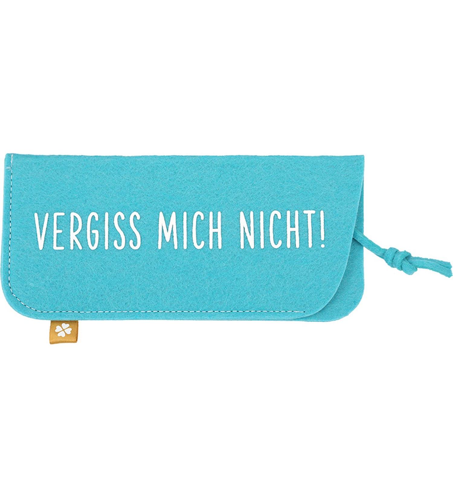 Depesche 11838-047 Light Blue Felt Glasses Case - Don't Forget Me! | Stylish & Unique International Shipping - Buy Online on GoSupps.com